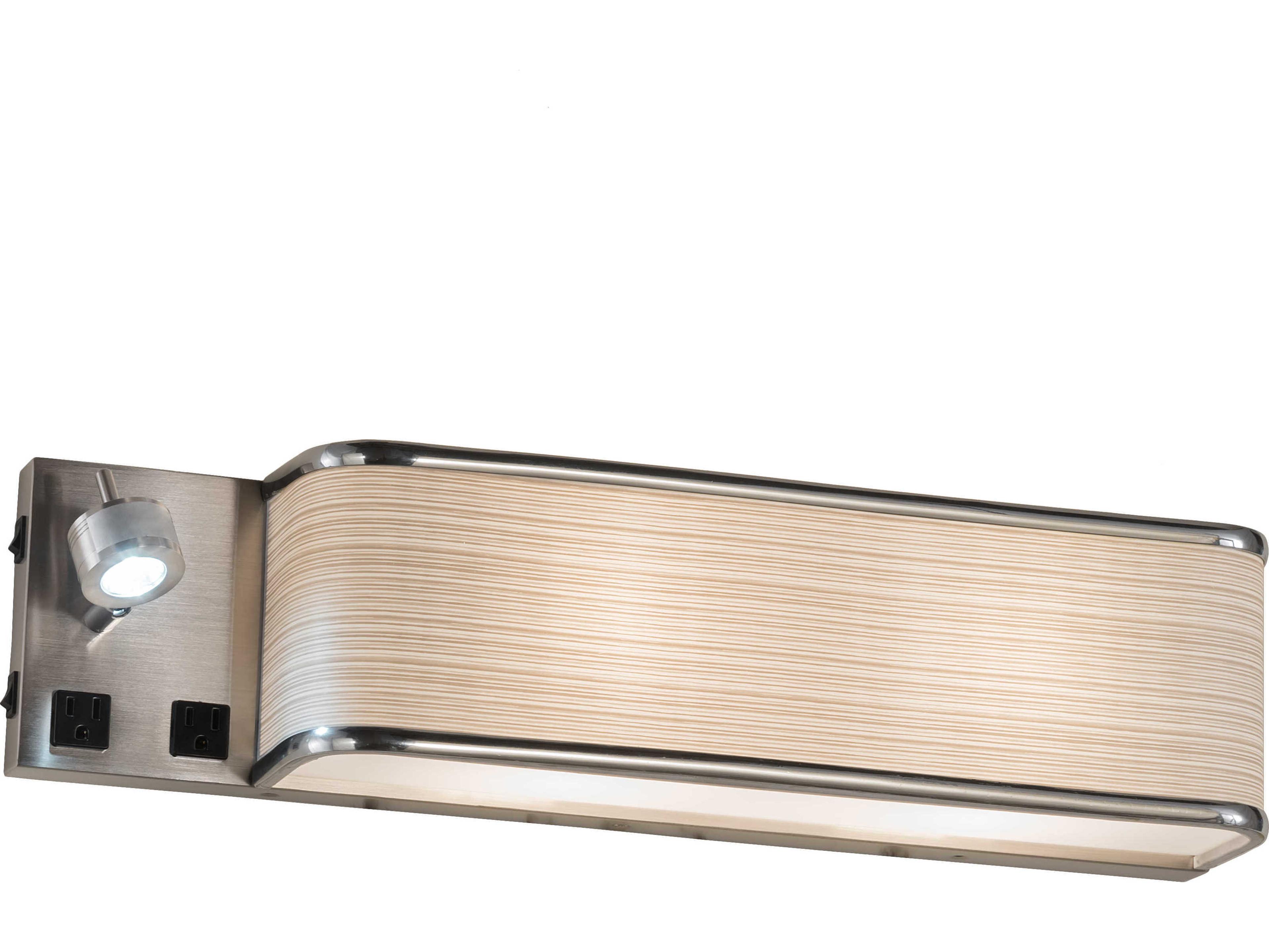 Meyda 2 1 Nickel Wall Sconce