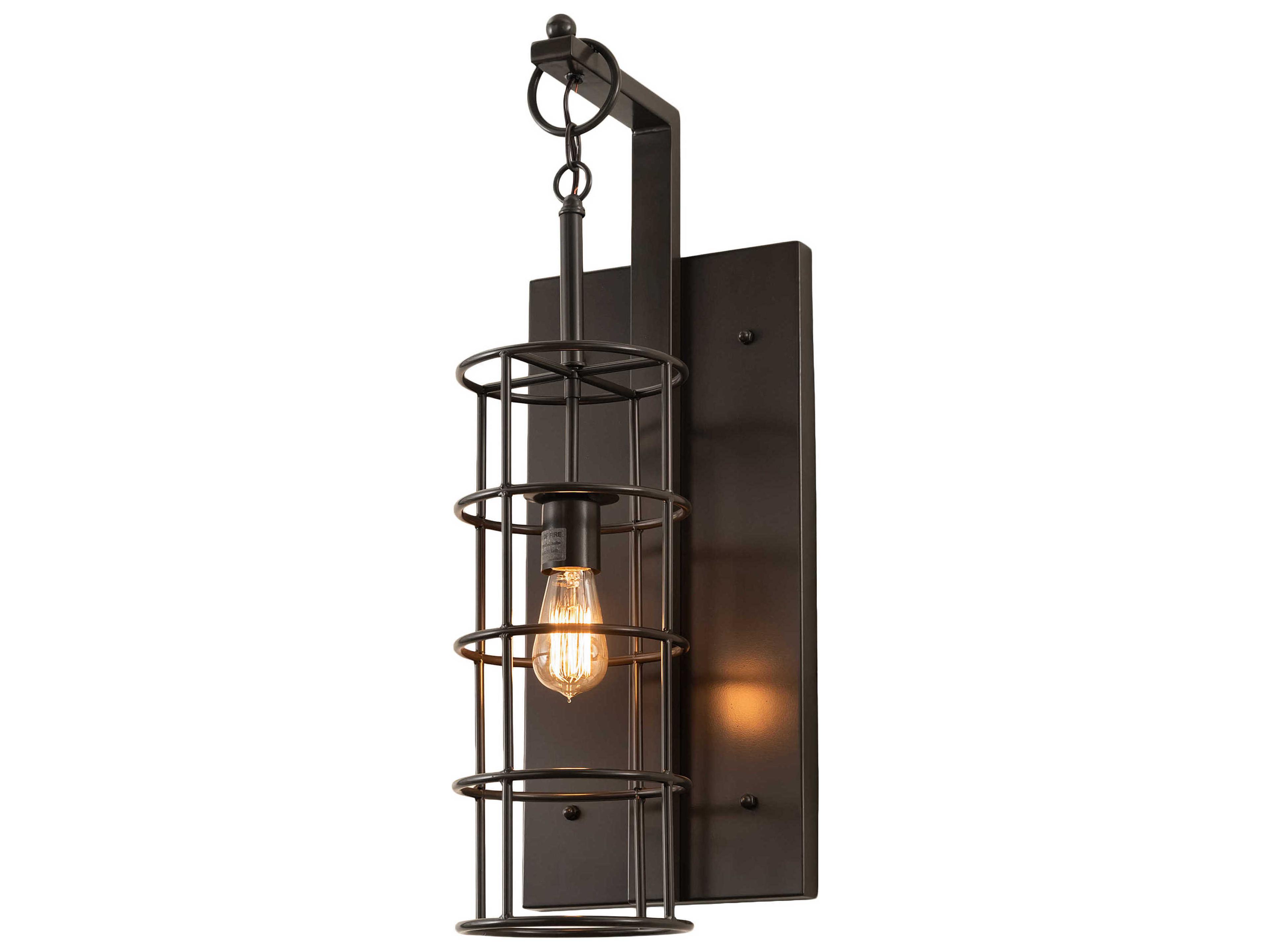1-Light Bronze Wall Sconce
