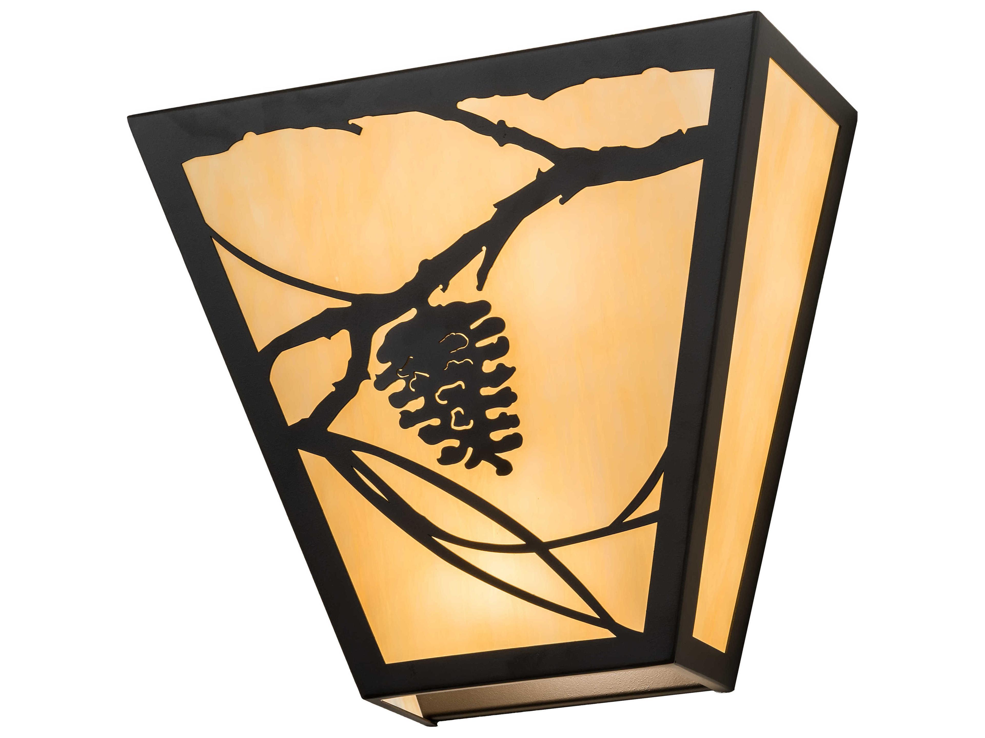 Whispering Pines 2-Light Bronze Wall Sconce