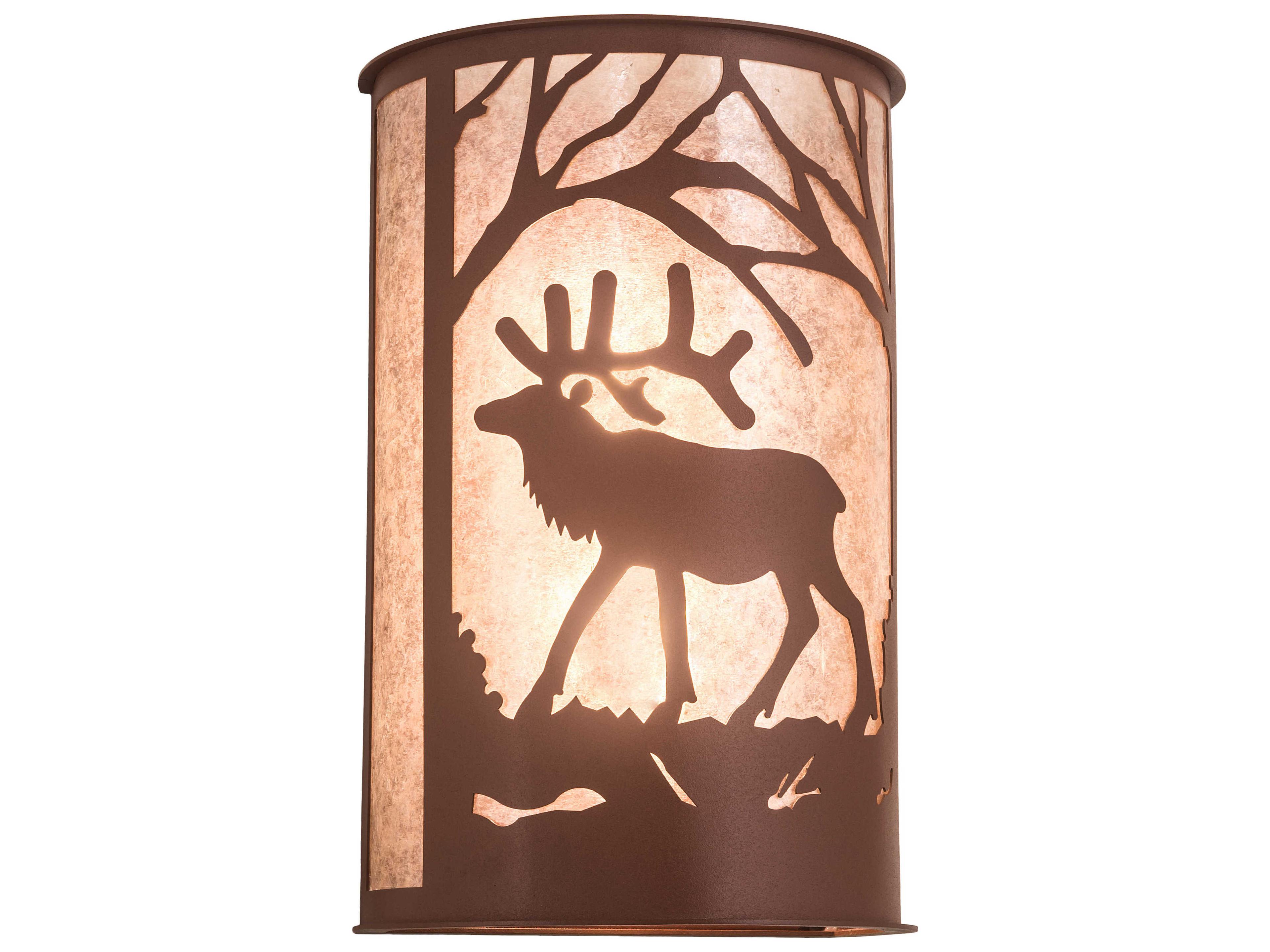 2-Light Copper Wall Sconce