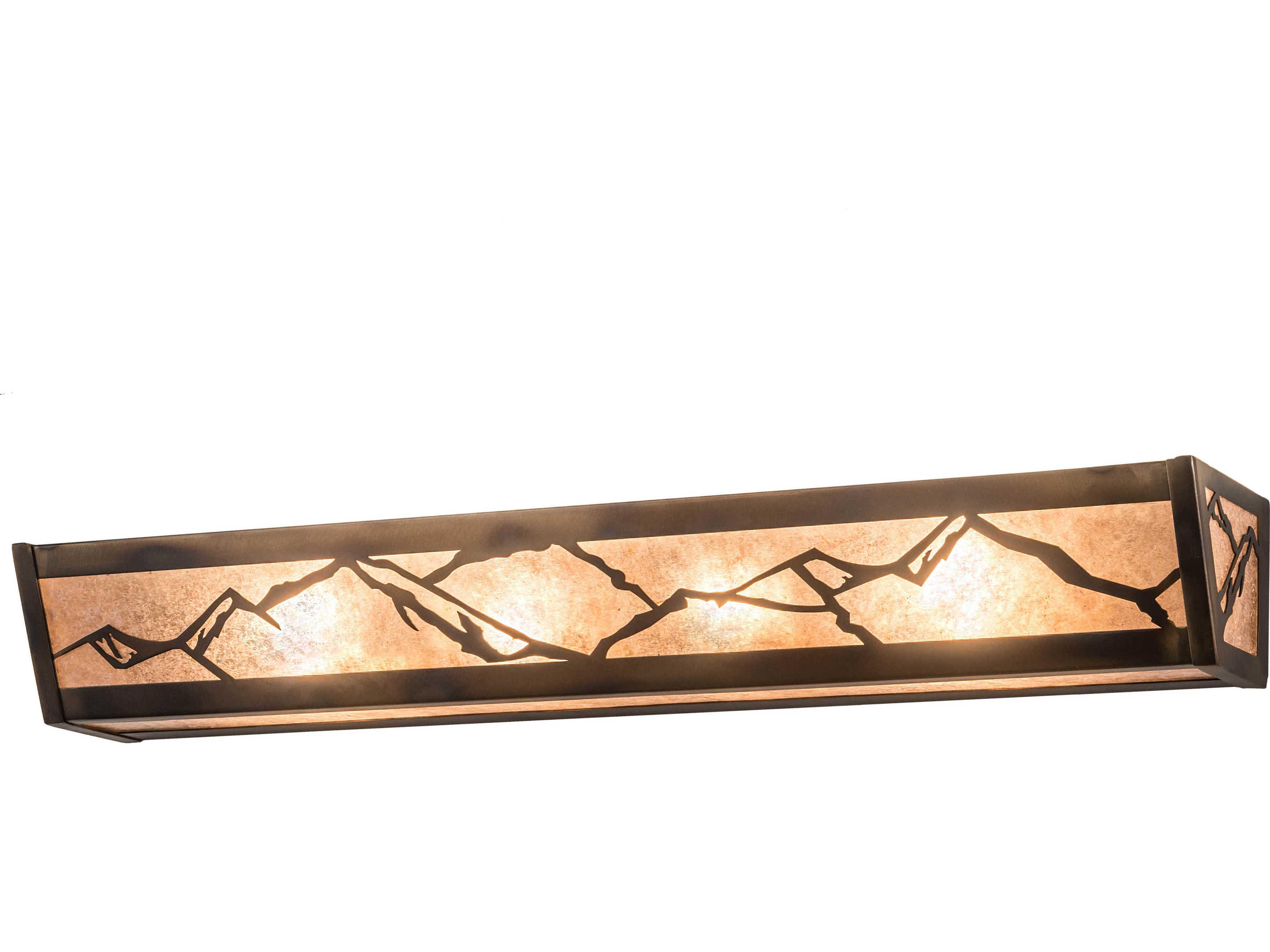 4-Light Brown Vanity Light