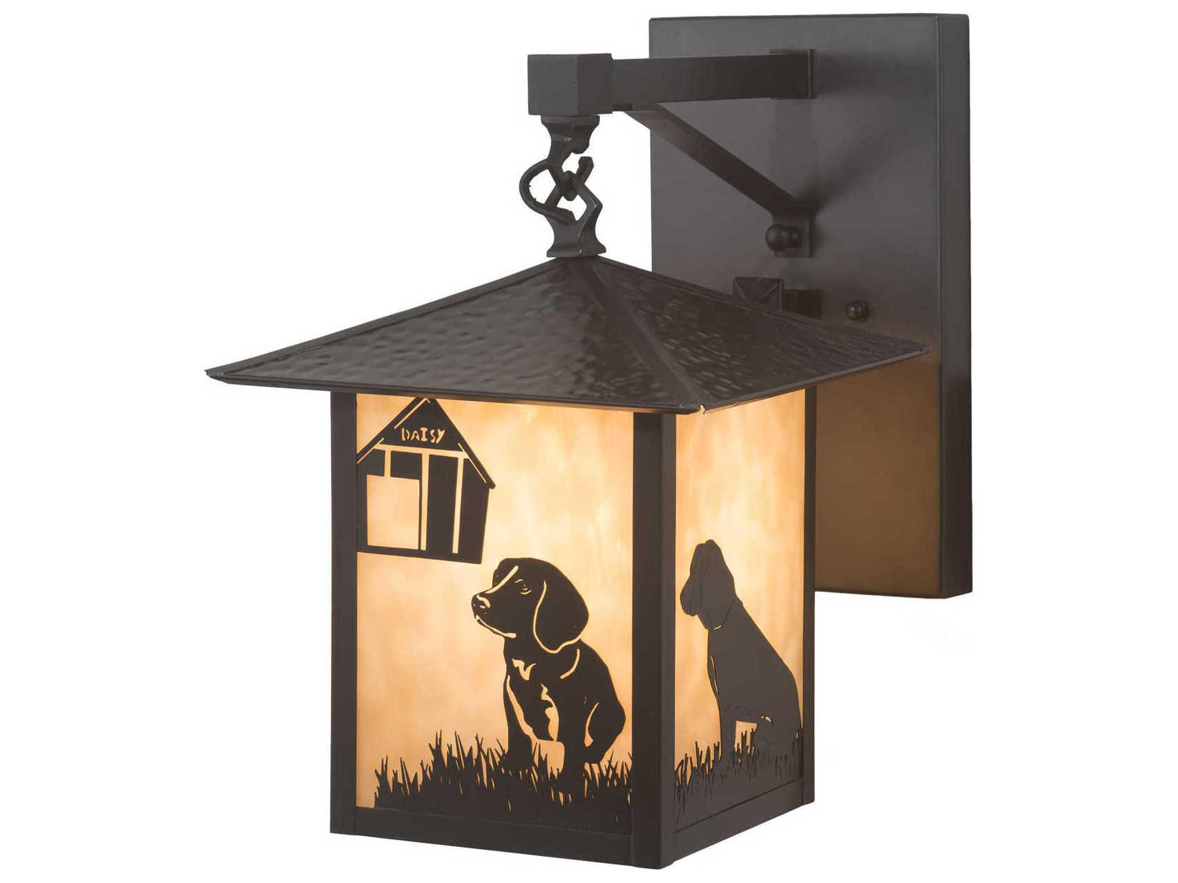 1-Light Brown Wall Sconce