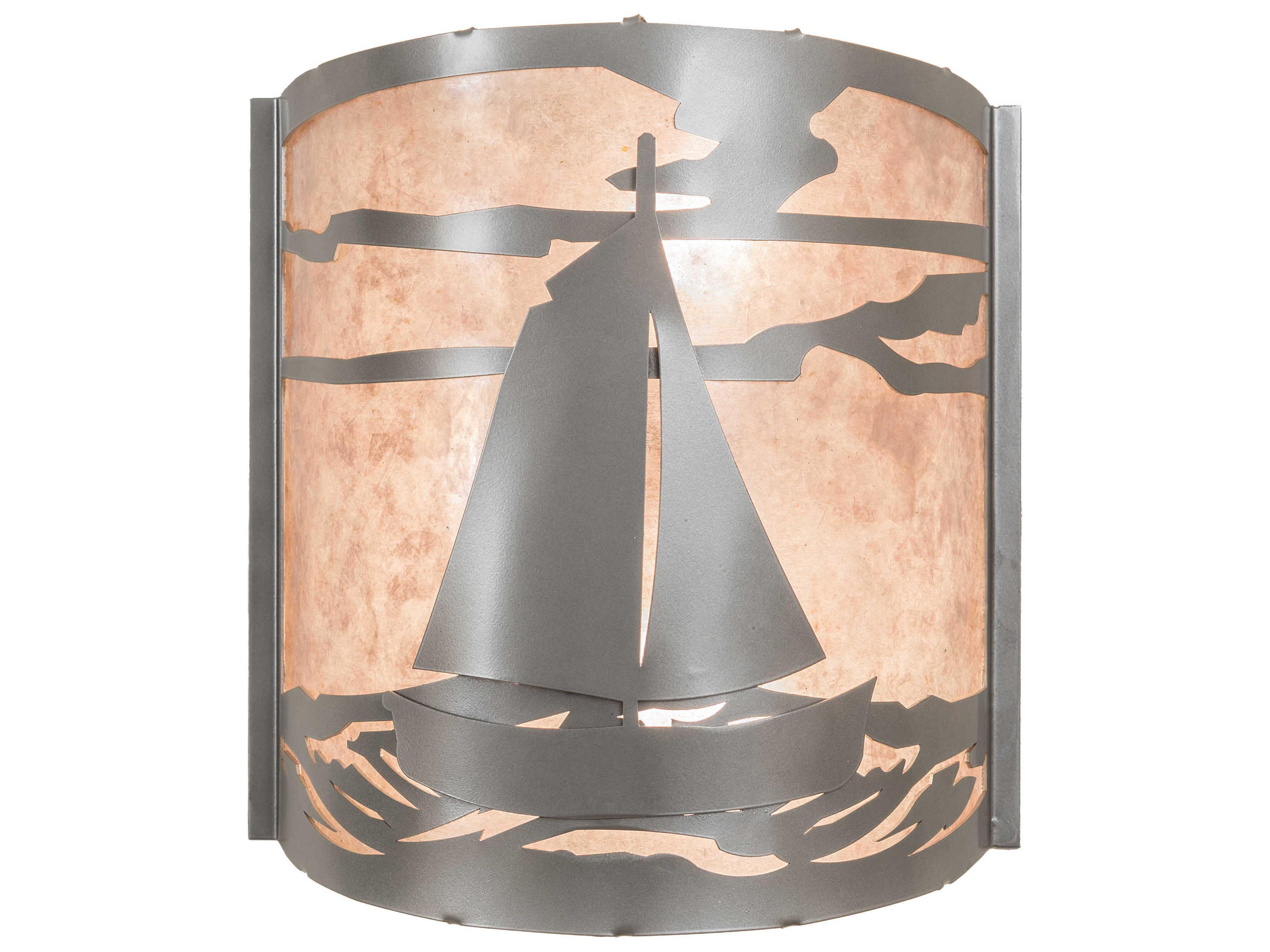 2-Light Nickel Wall Sconce