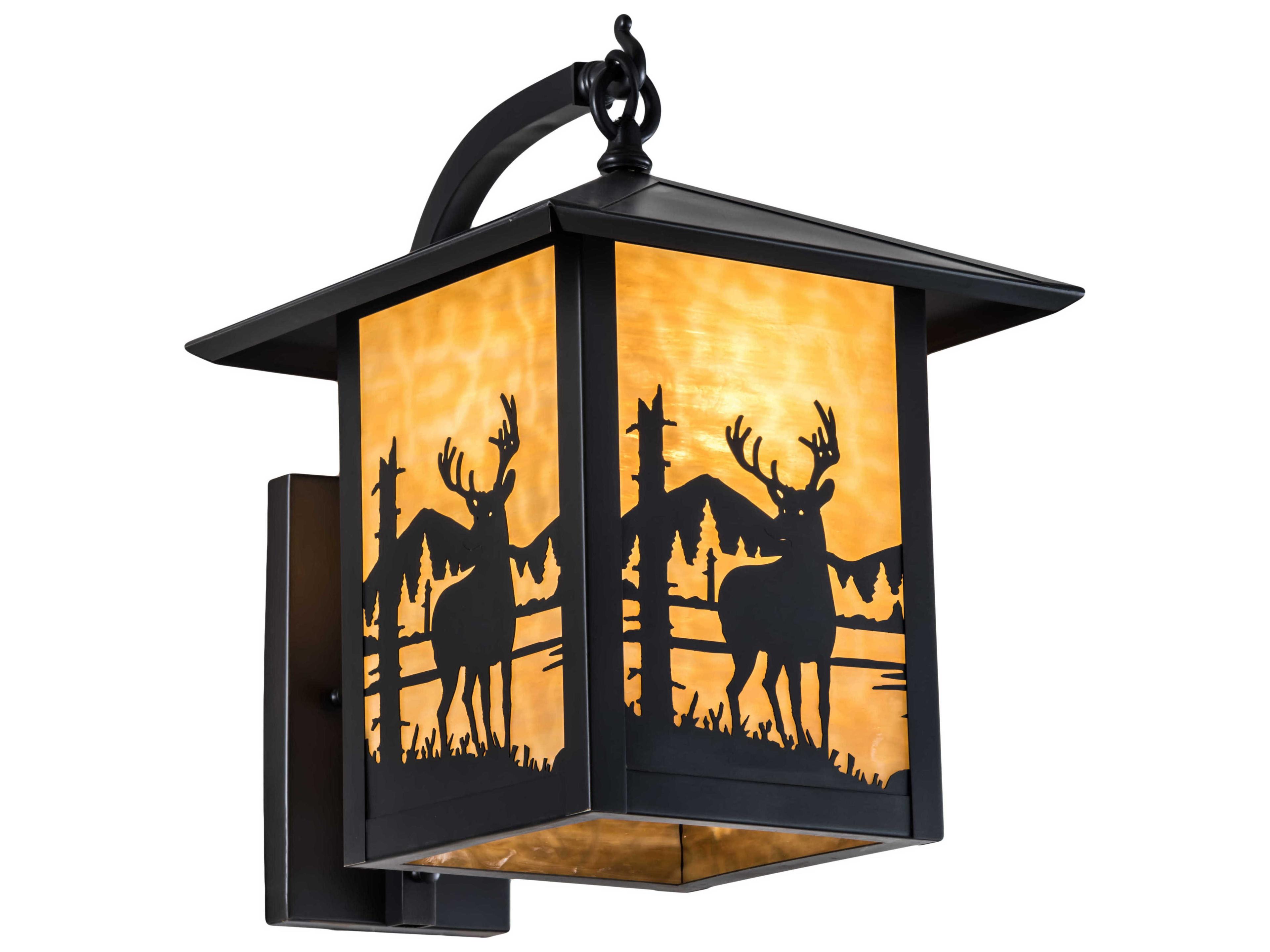 1-Light Black Wall Sconce