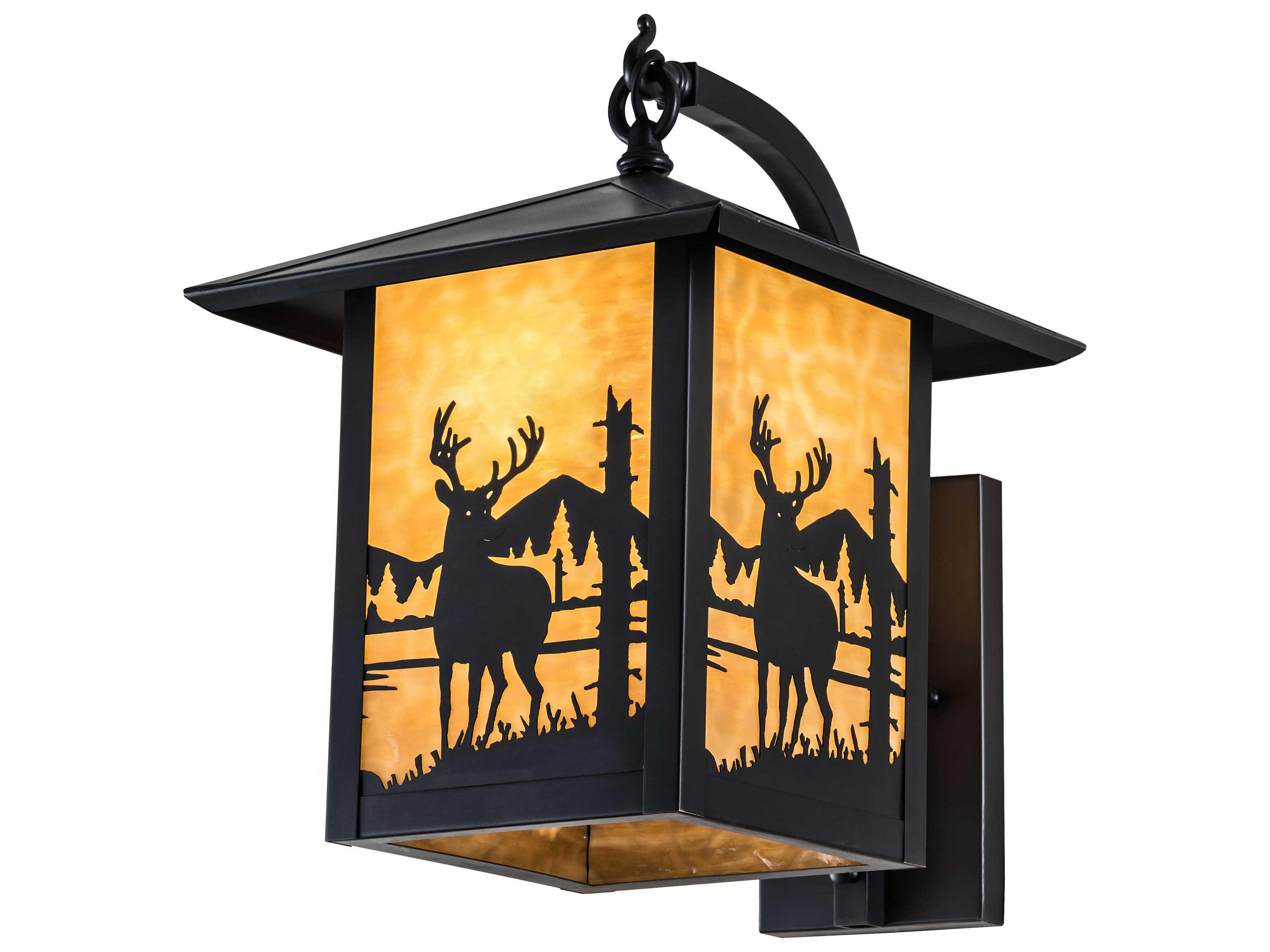 Meyda 1-Light Black Wall Sconce