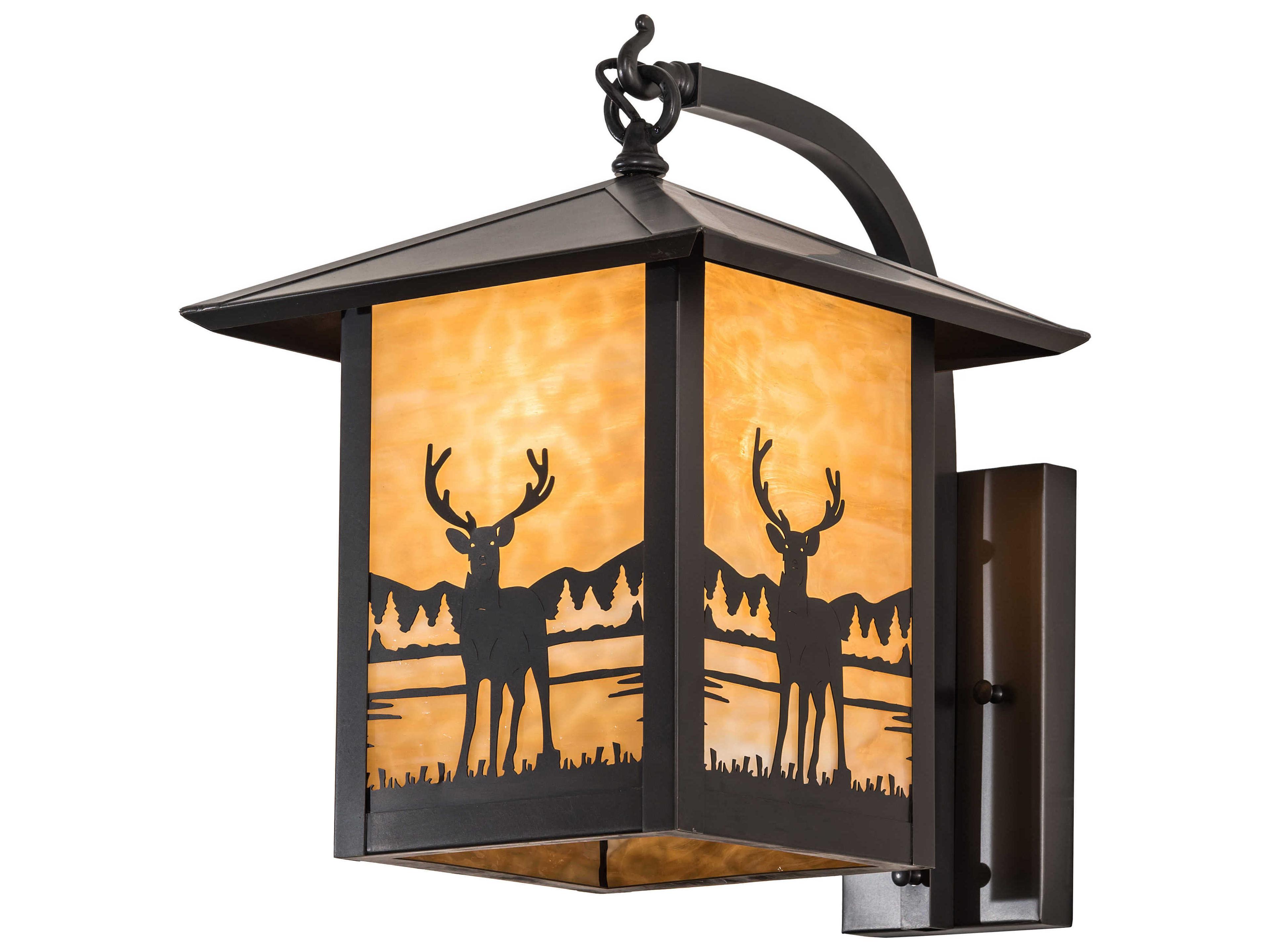 1-Light Black Wall Sconce