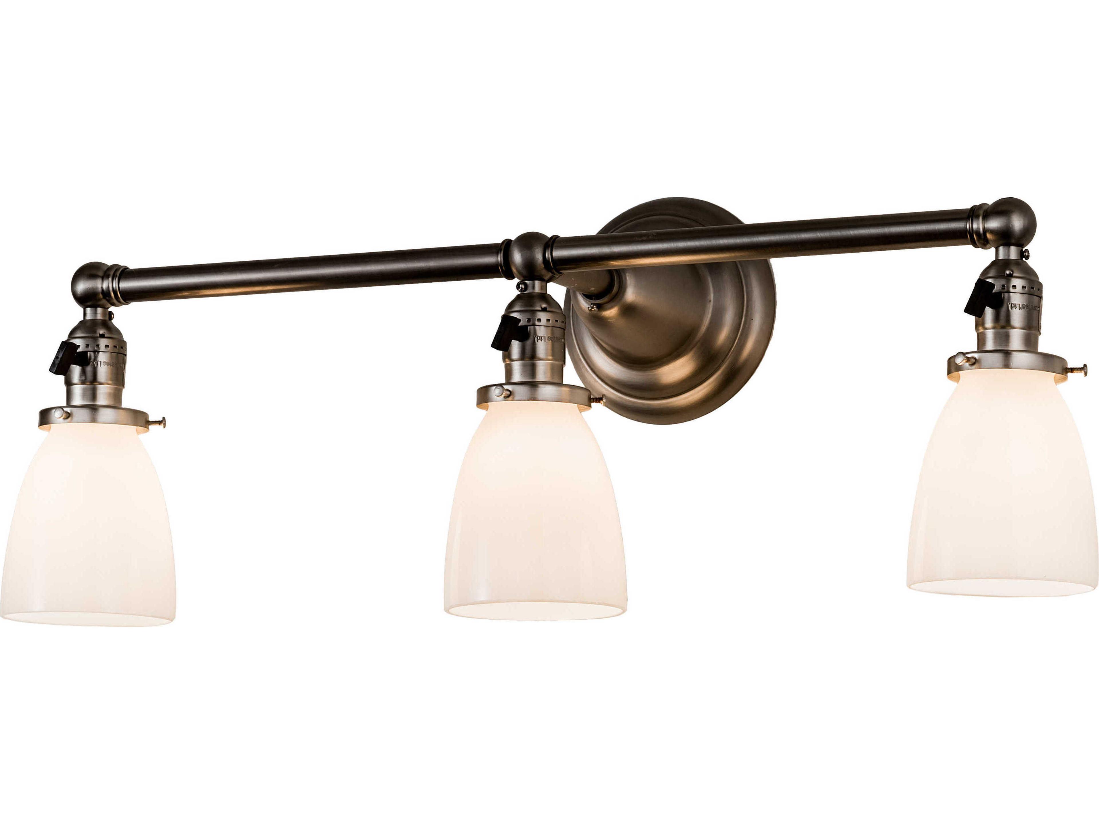 3-Light Nickel Vanity Light