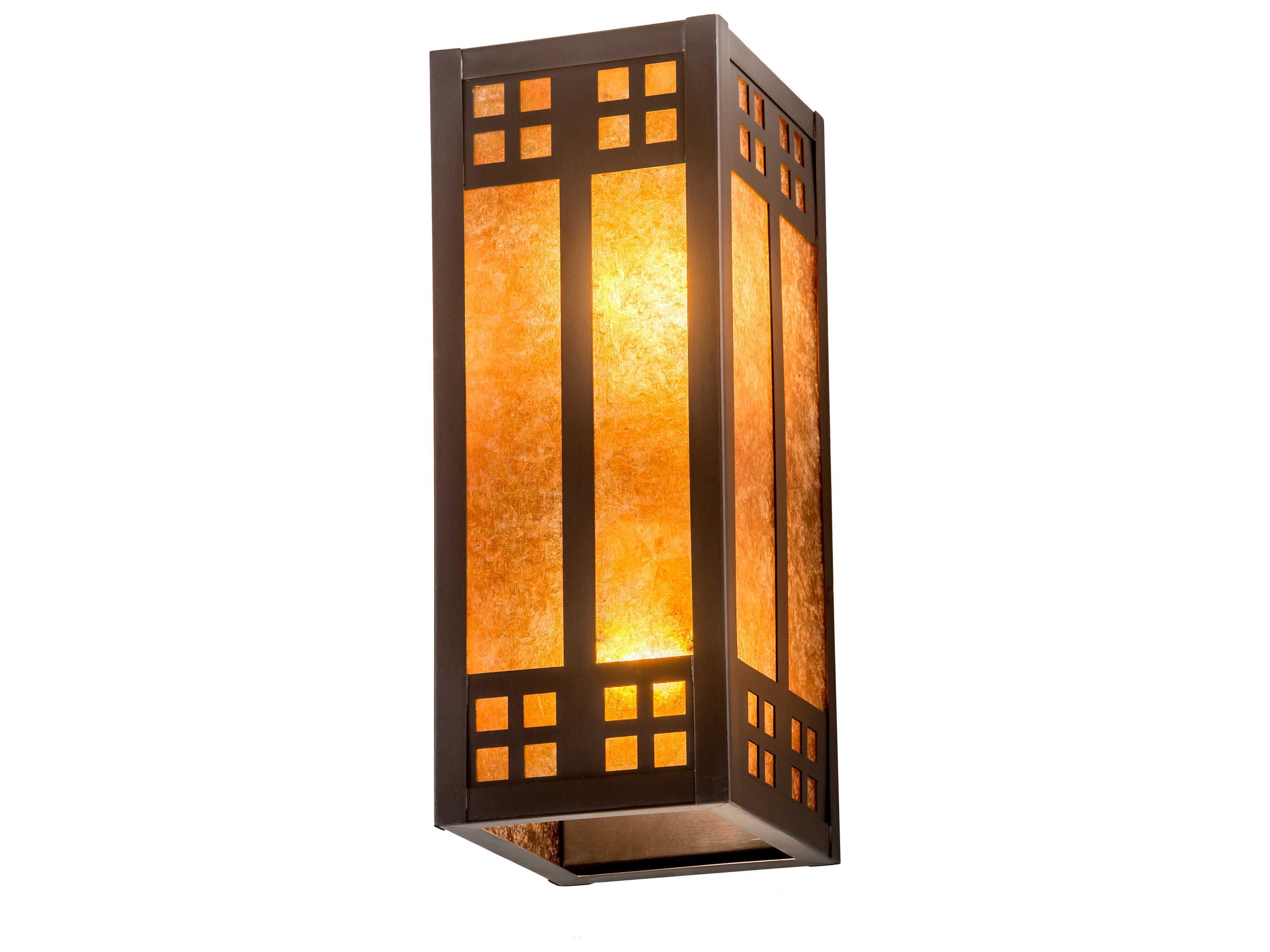 2-Light Bronze Wall Sconce