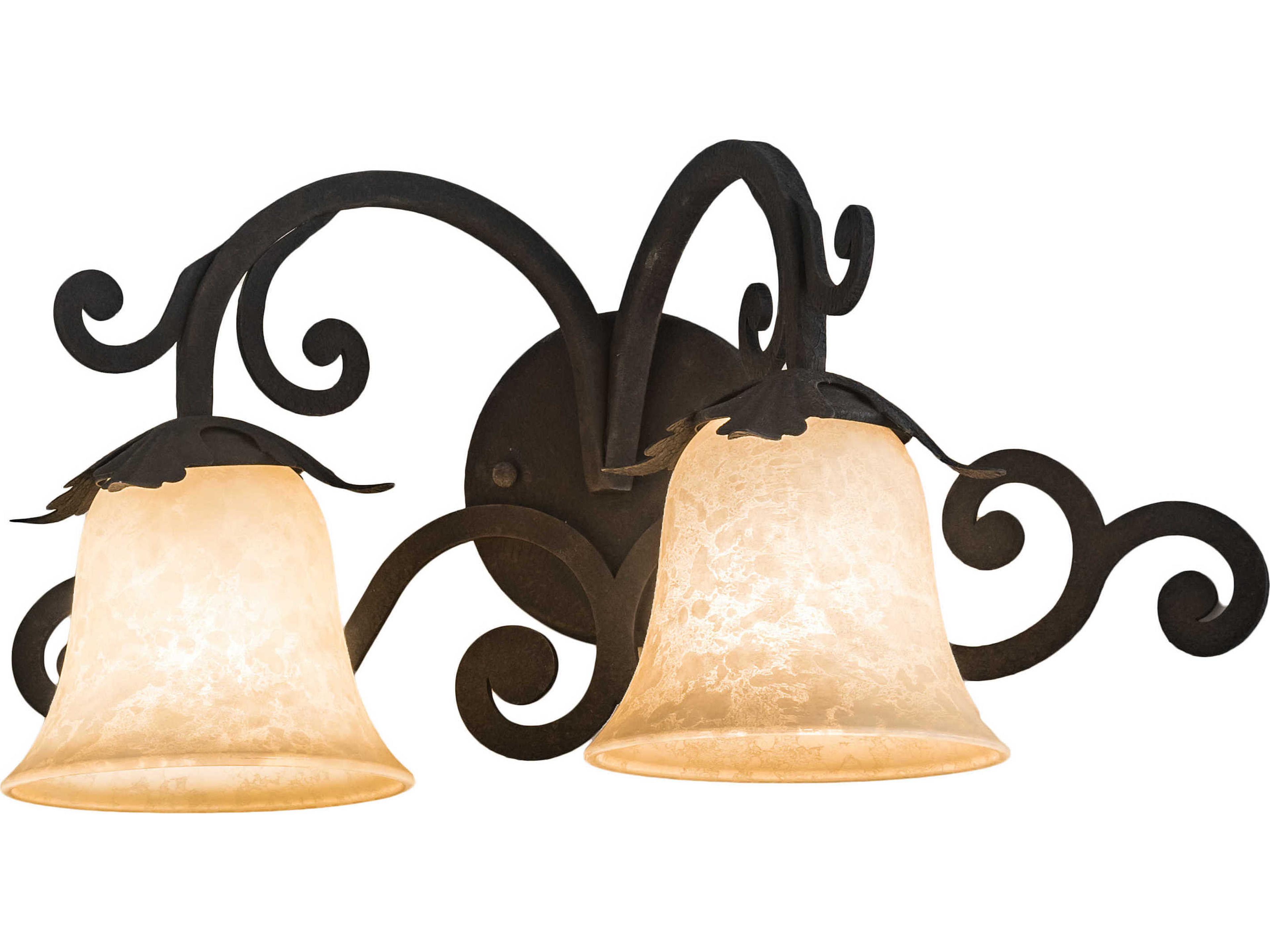 Meyda 2-Light Gray Wall Sconce