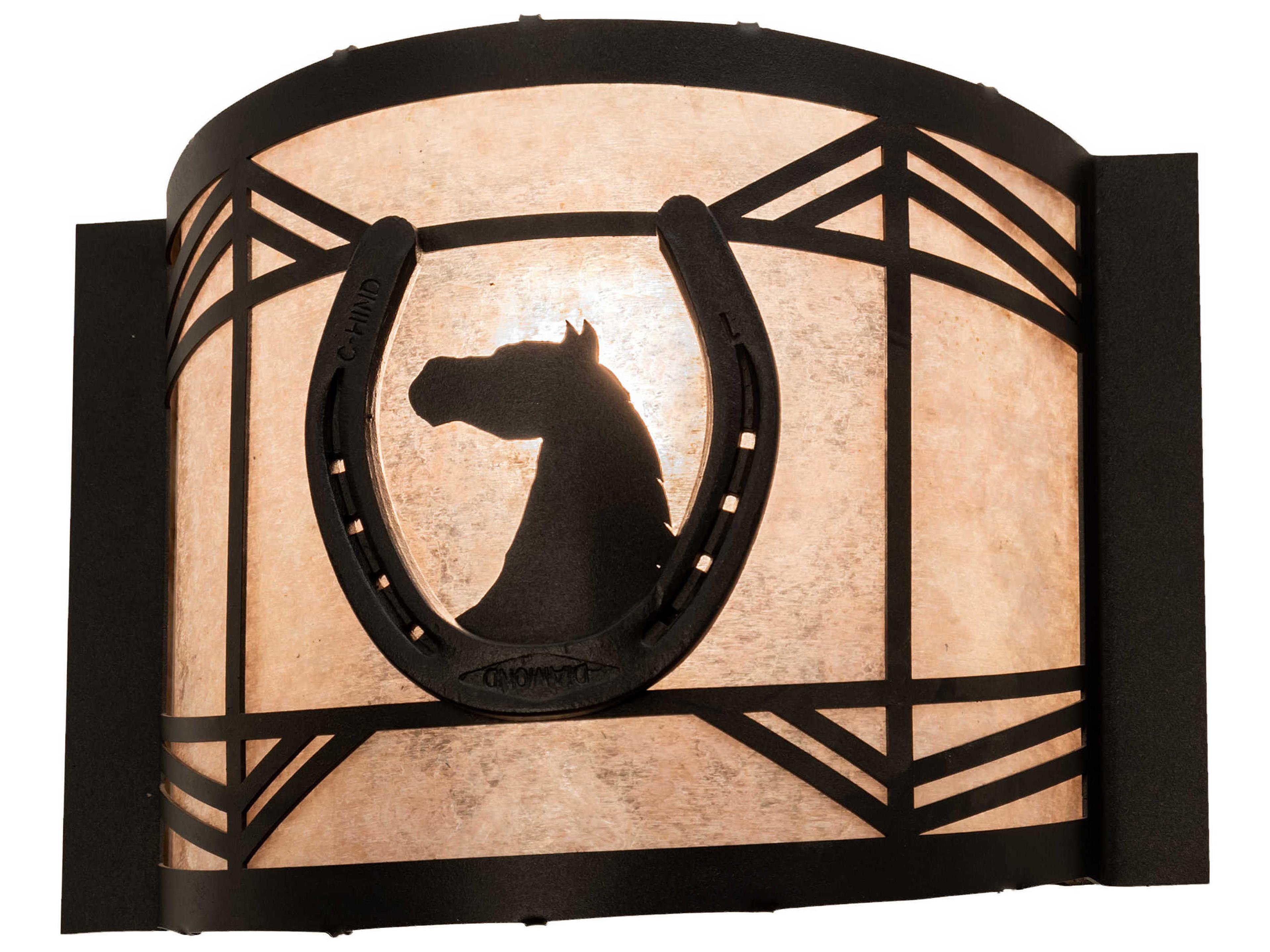 1-Light Black Wall Sconce