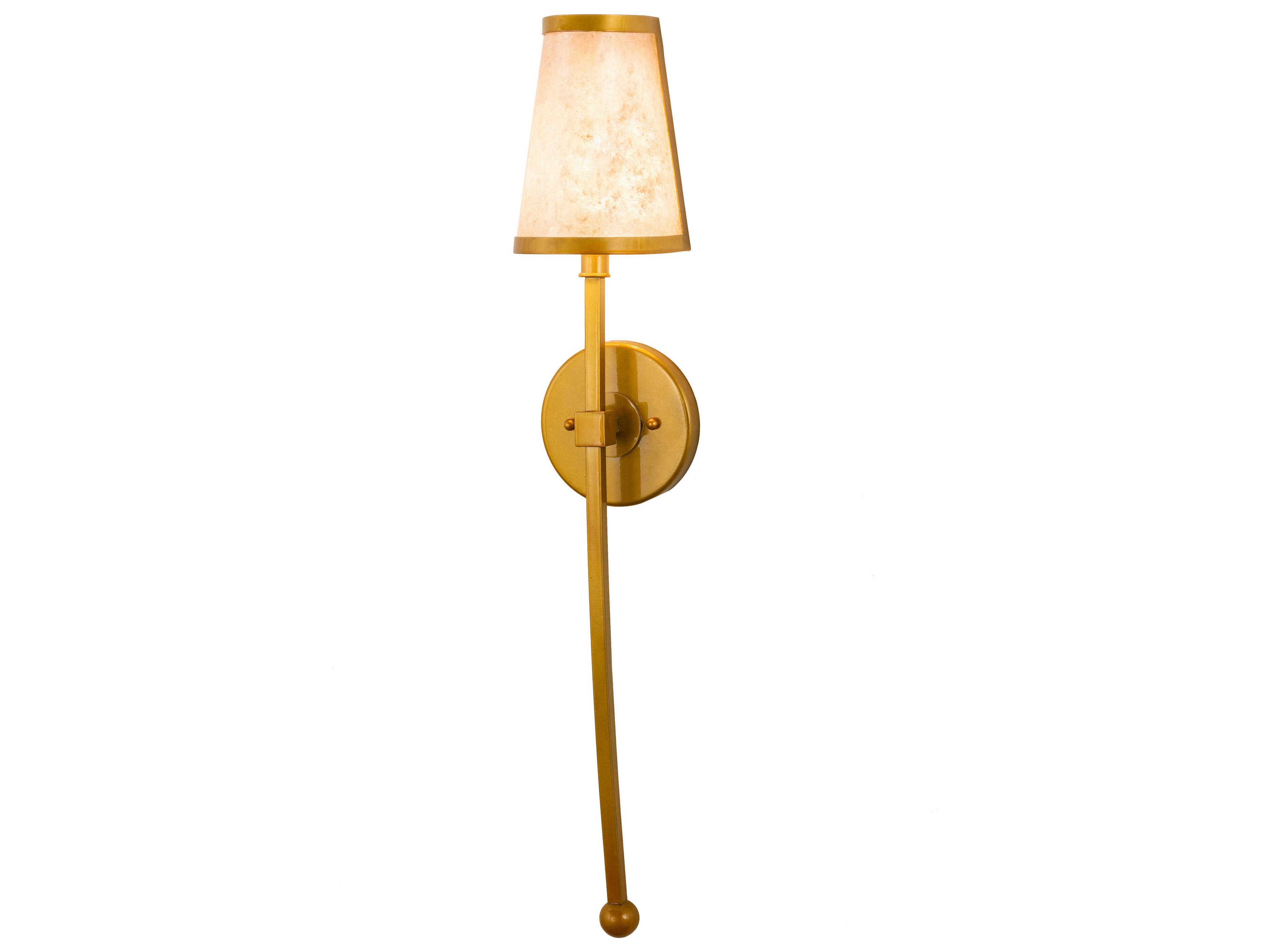 1-Light Gold Wall Sconce