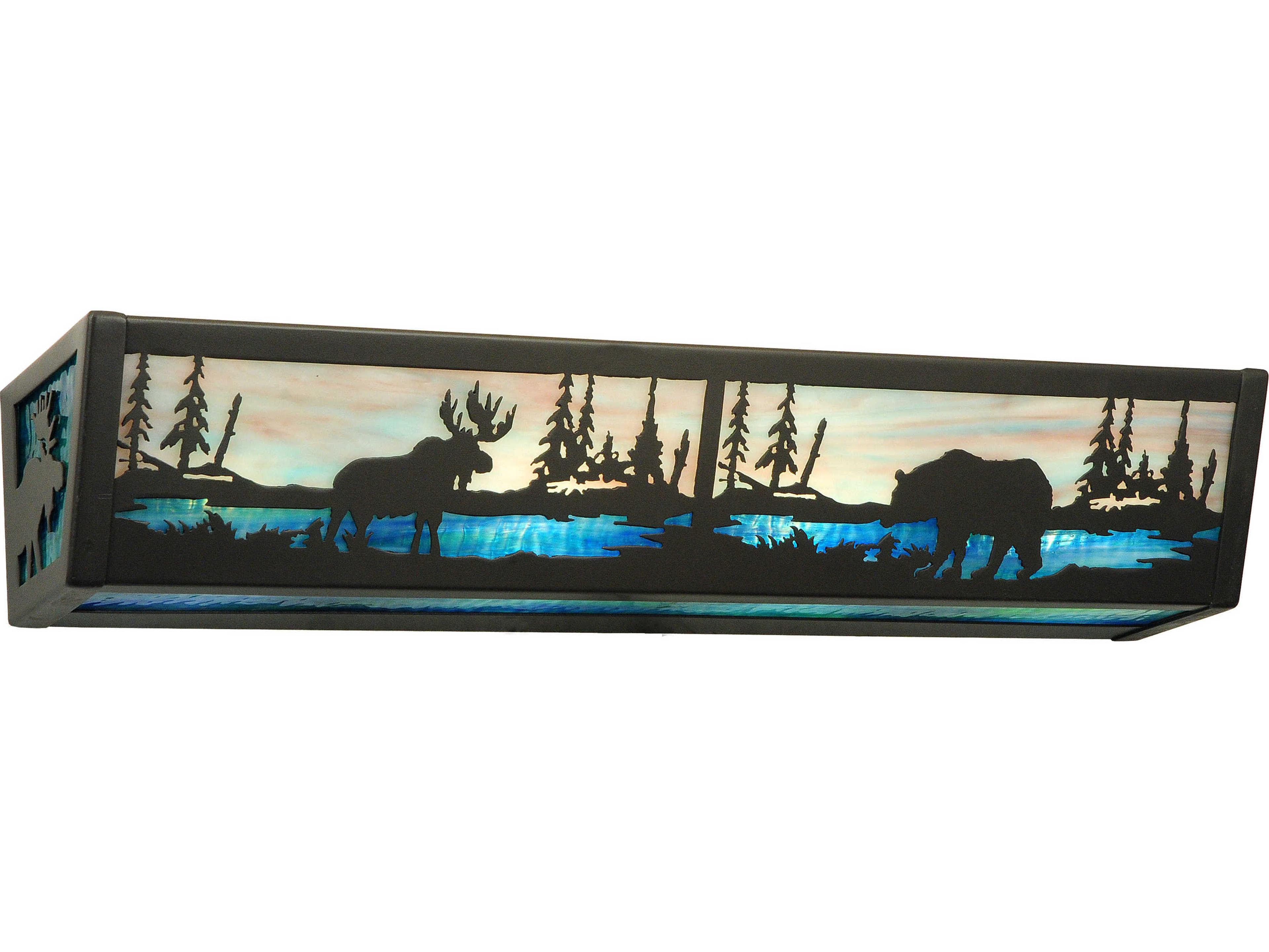 4-Light Bronze Vanity Light