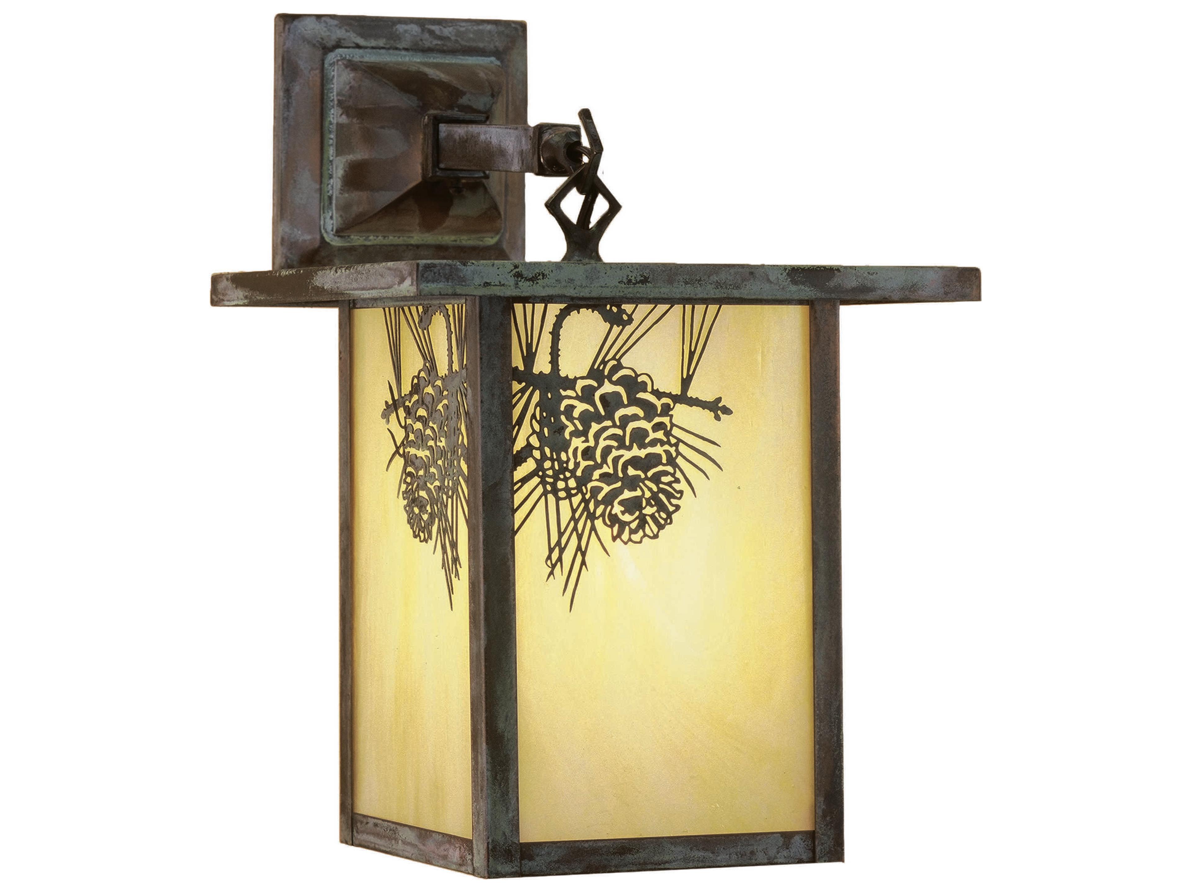 1-Light Green Glass Wall Sconce