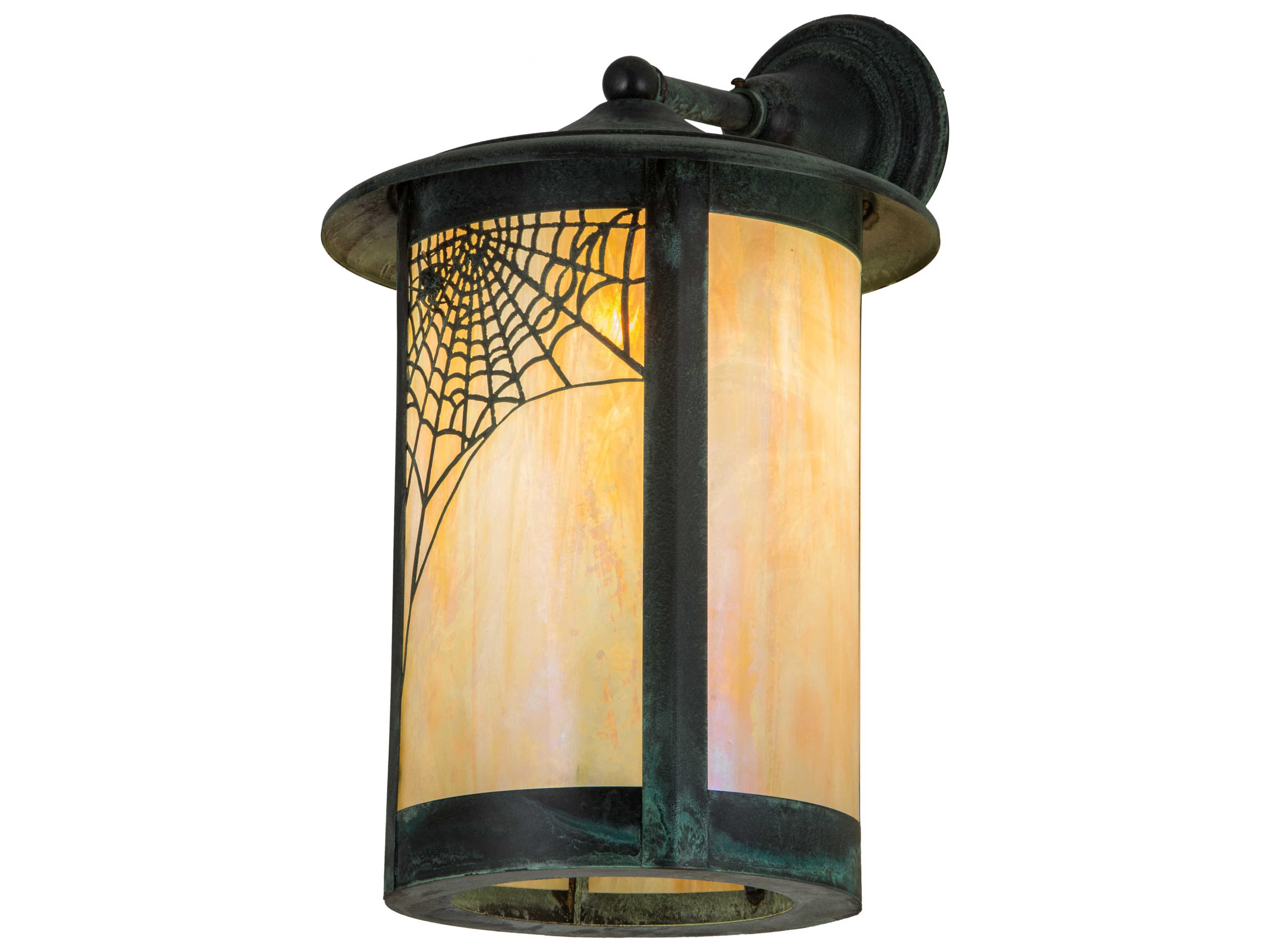 Meyda 1-Light Green Glass Wall Sconce