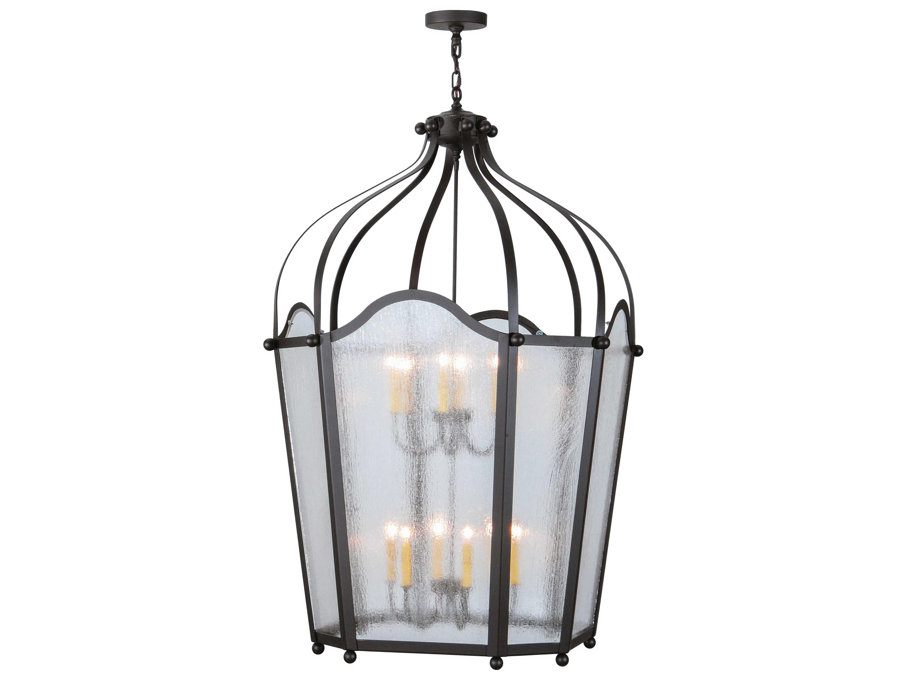 Citadel 12-Light Black Tiered Pendant