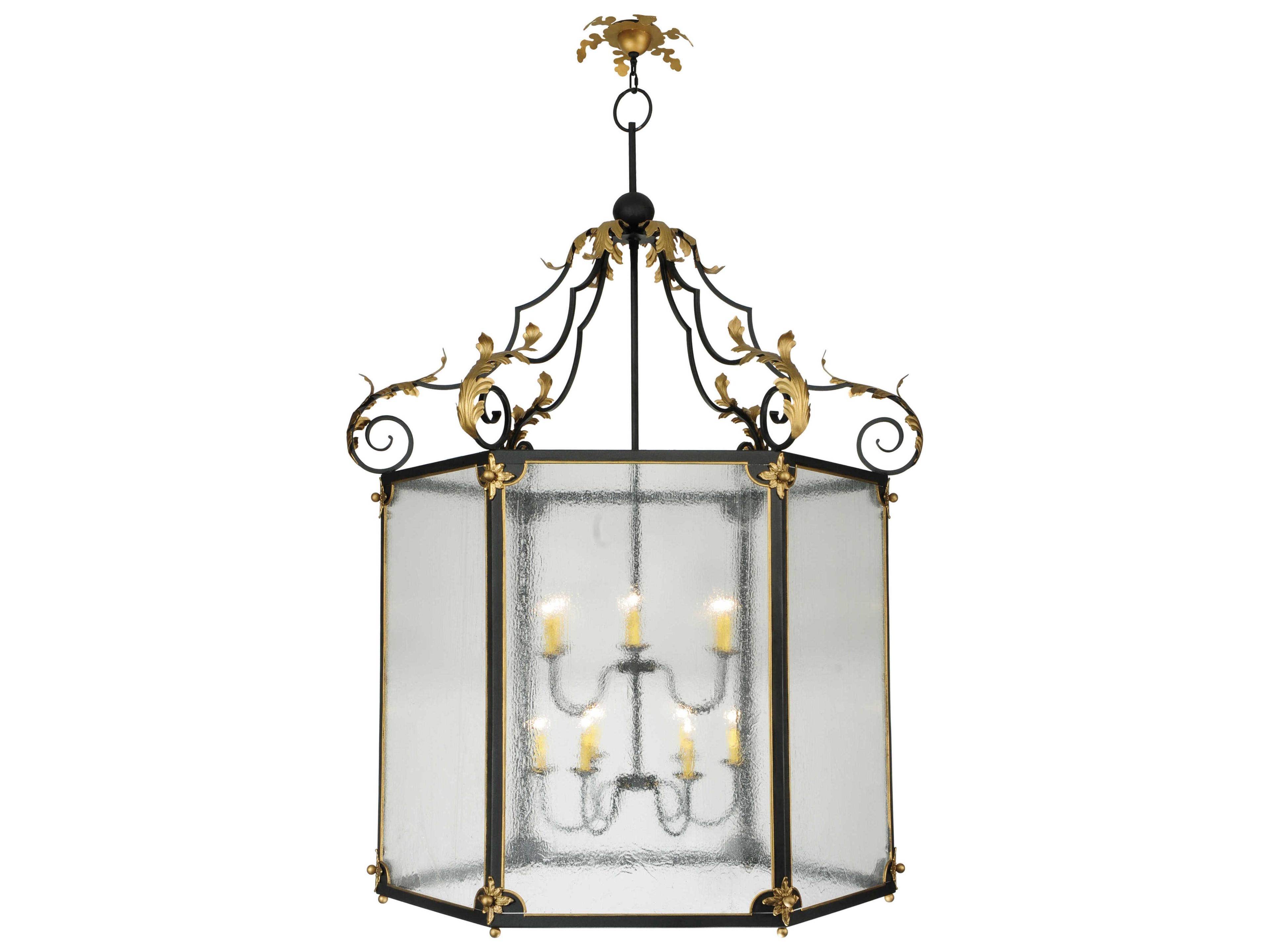 Victorian 12-Light Brown Pendant