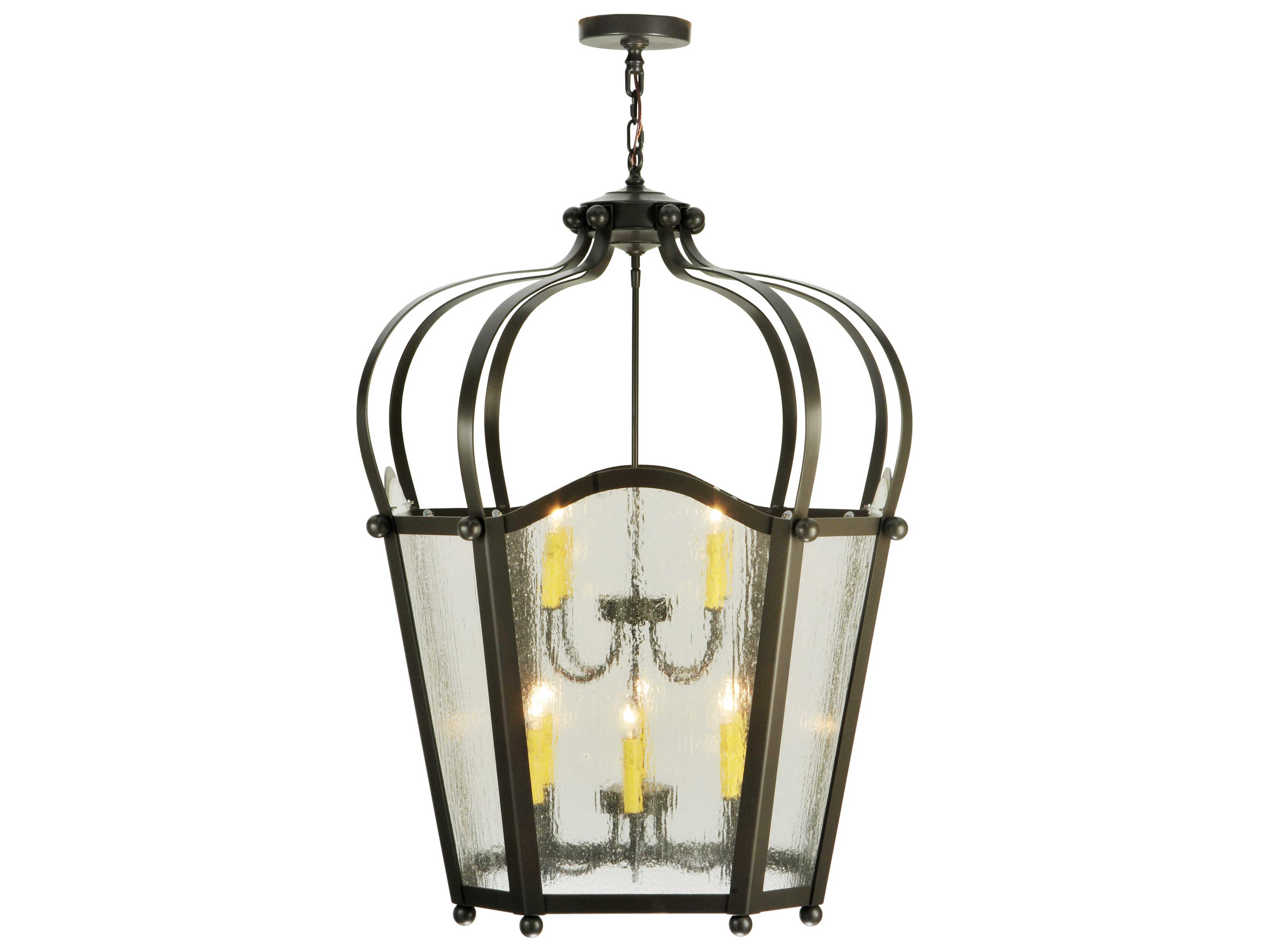 Citadel 1-Light Brown Tiered Pendant