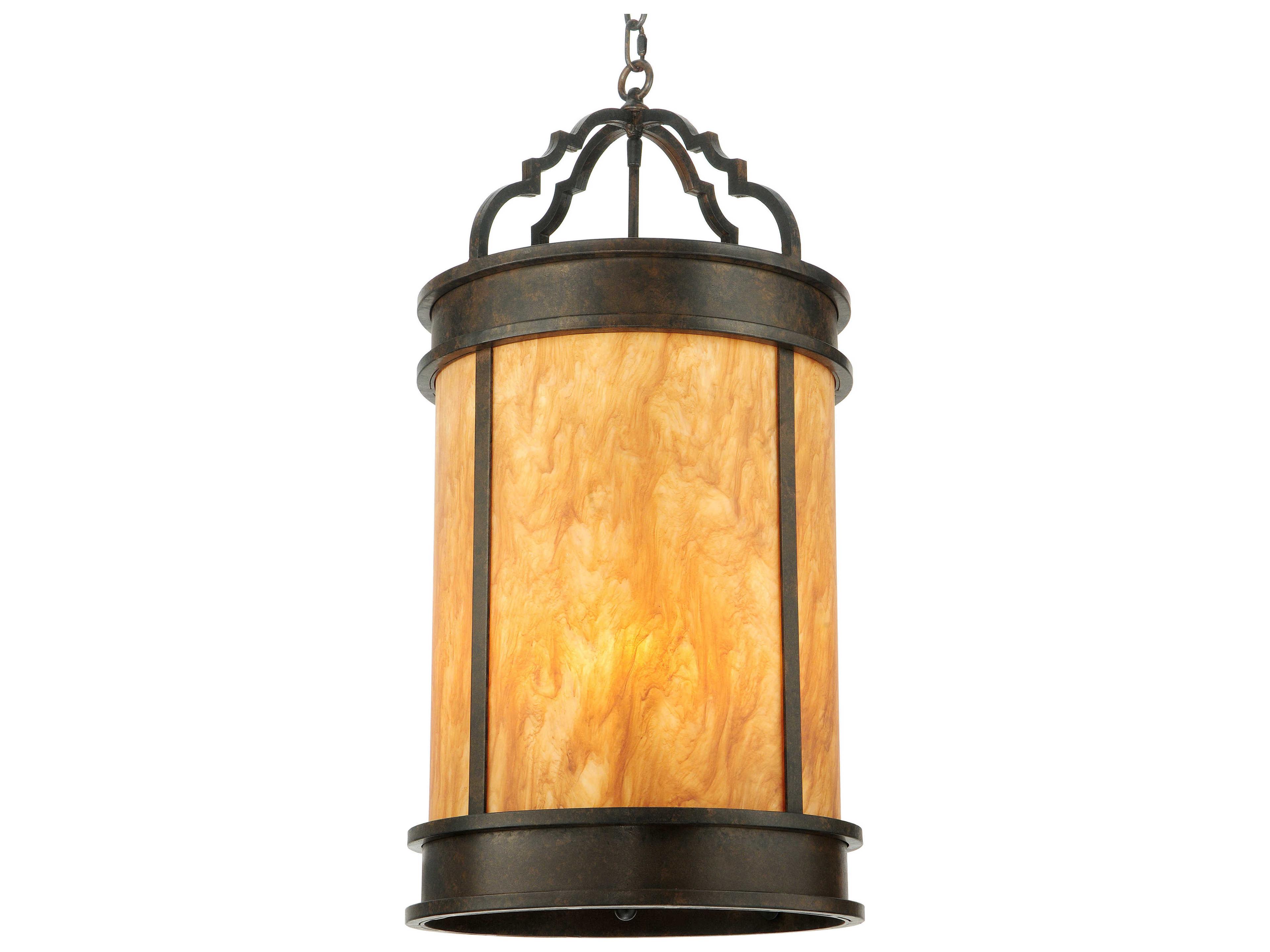 Wyant 4-Light Brown Cylinder Pendant