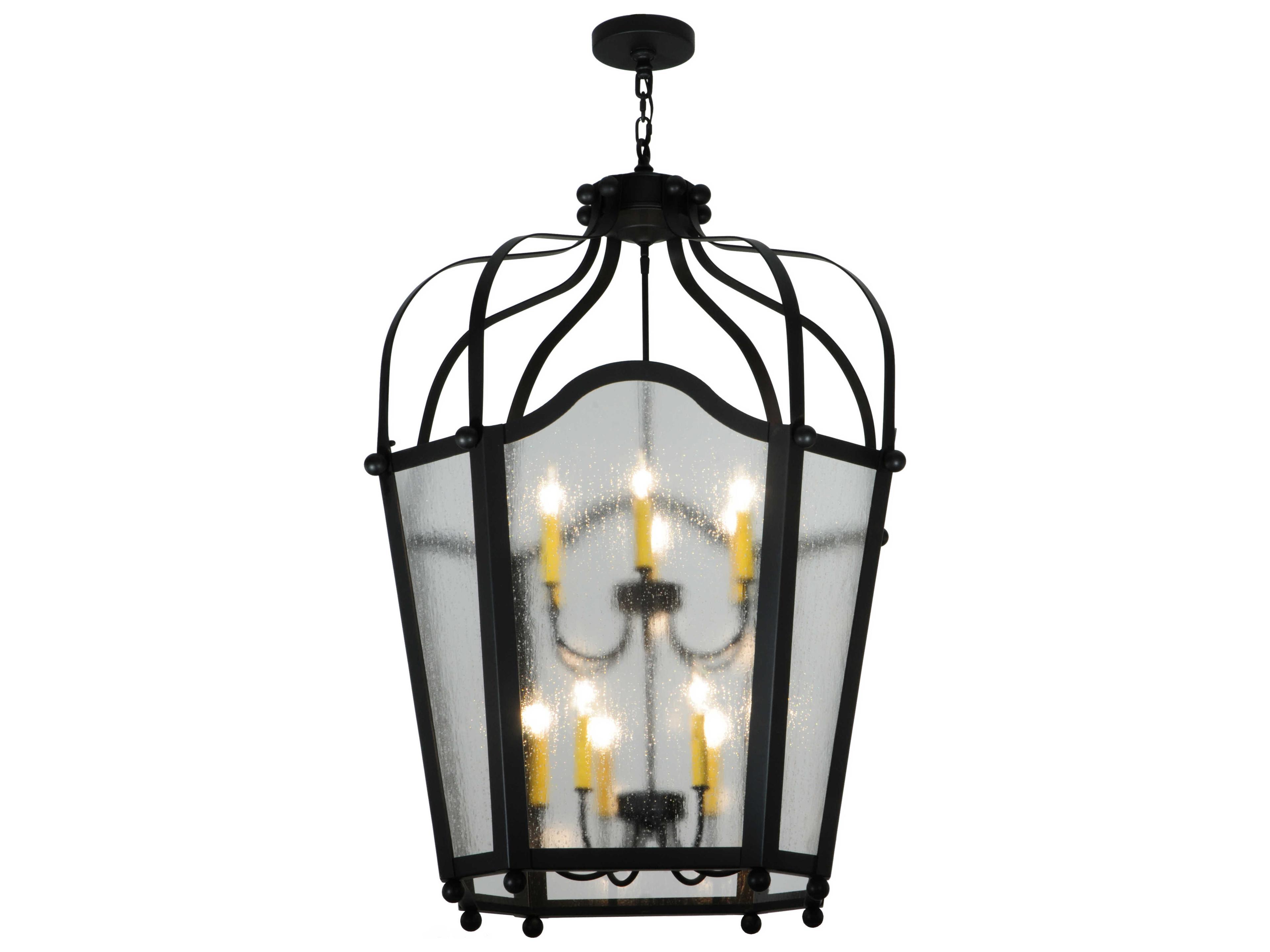 Citadel 12-Light Black Tiered Pendant