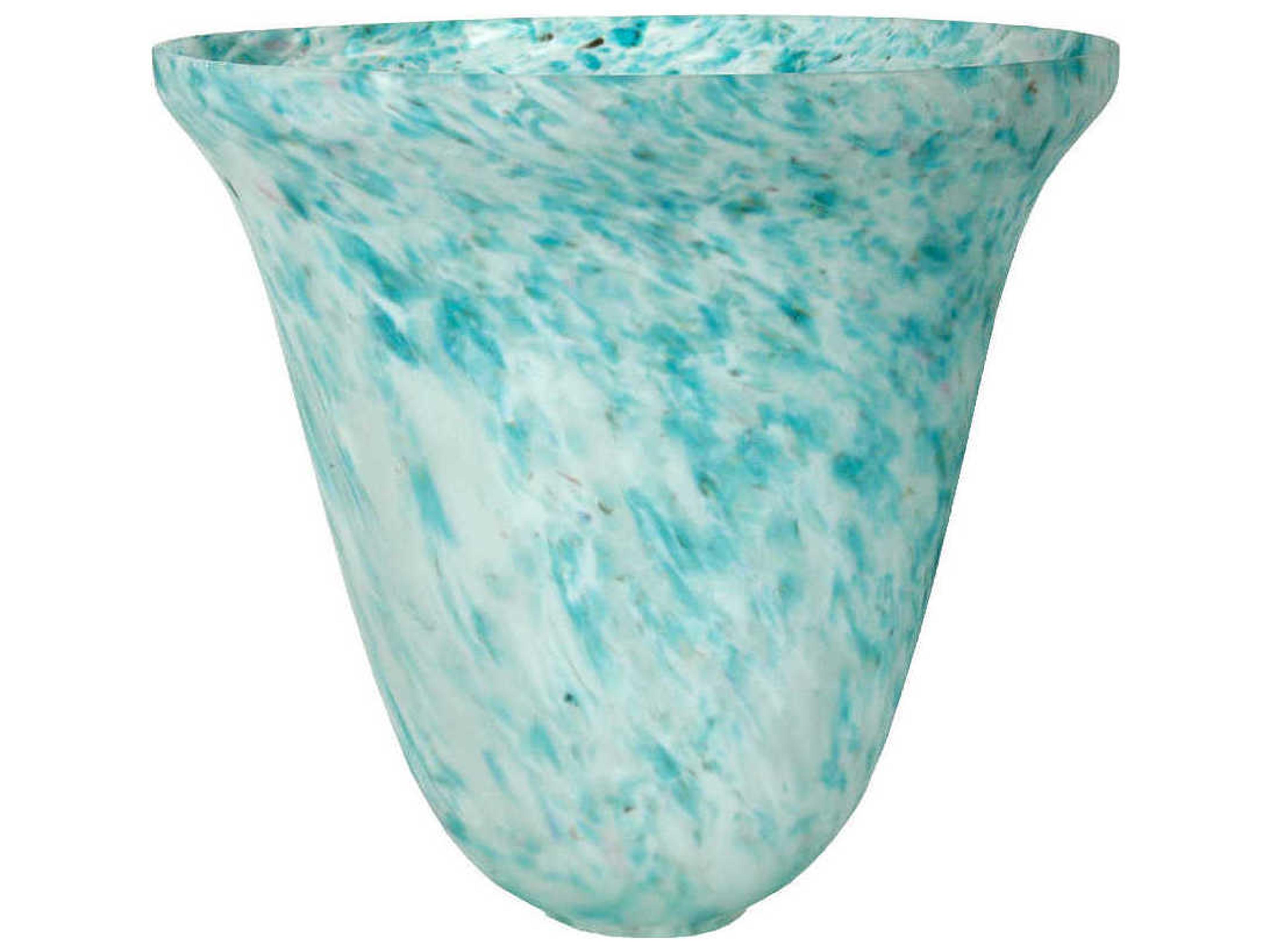 Teal Dapple Bell Shade