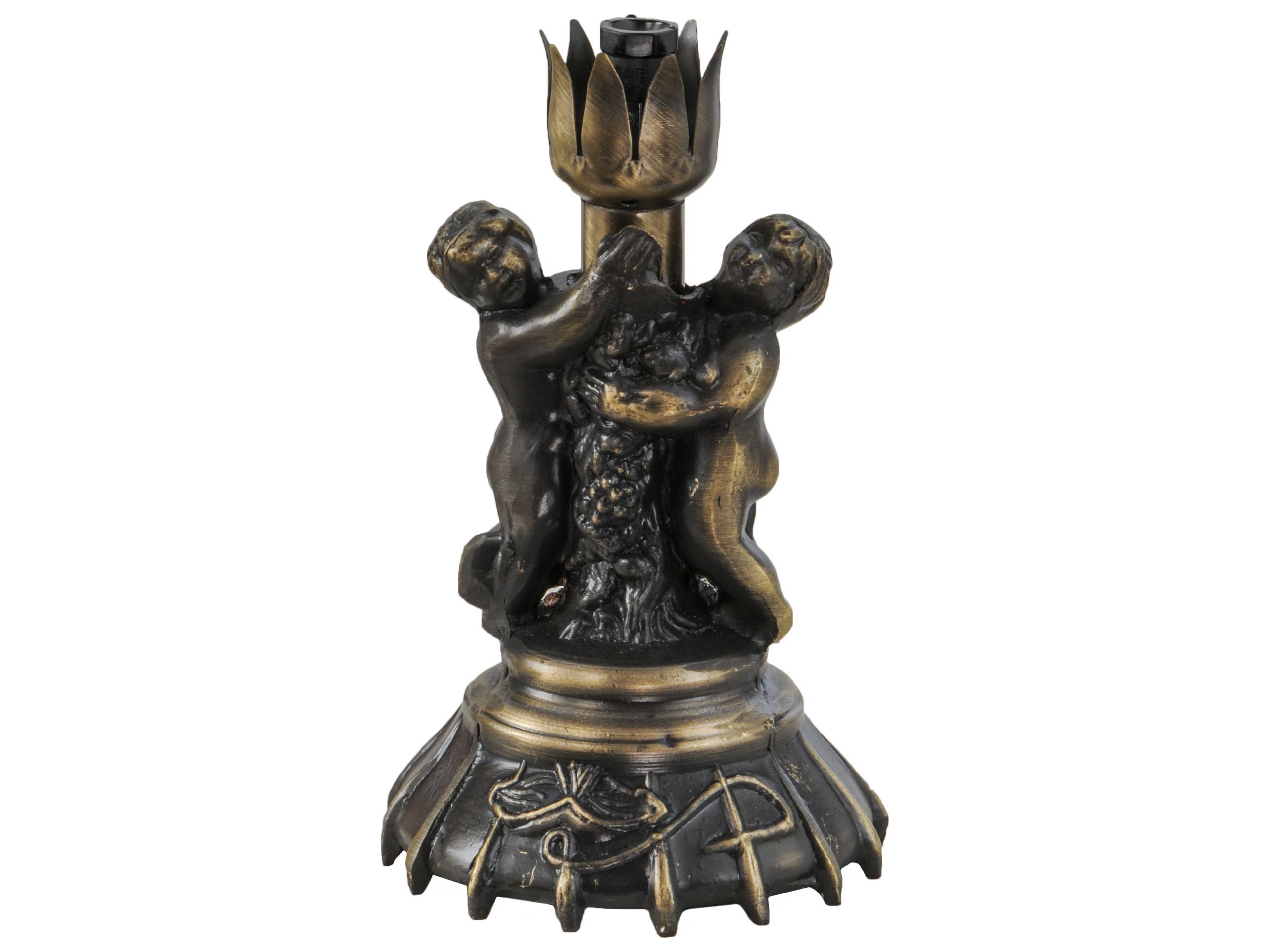 Twin Cherub Table Lamp Base