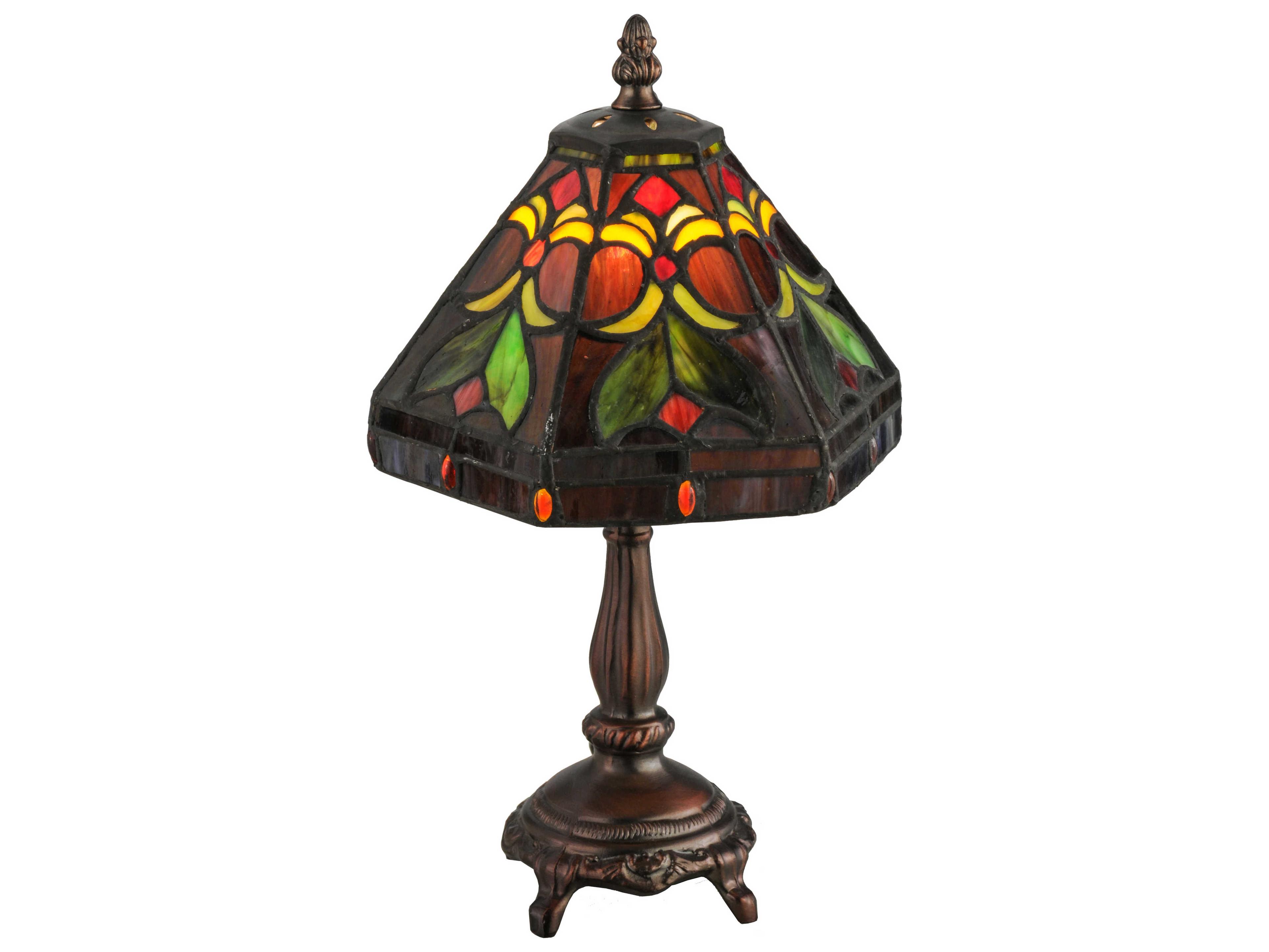 Middleton Accent Red Tiffany Table Lamp