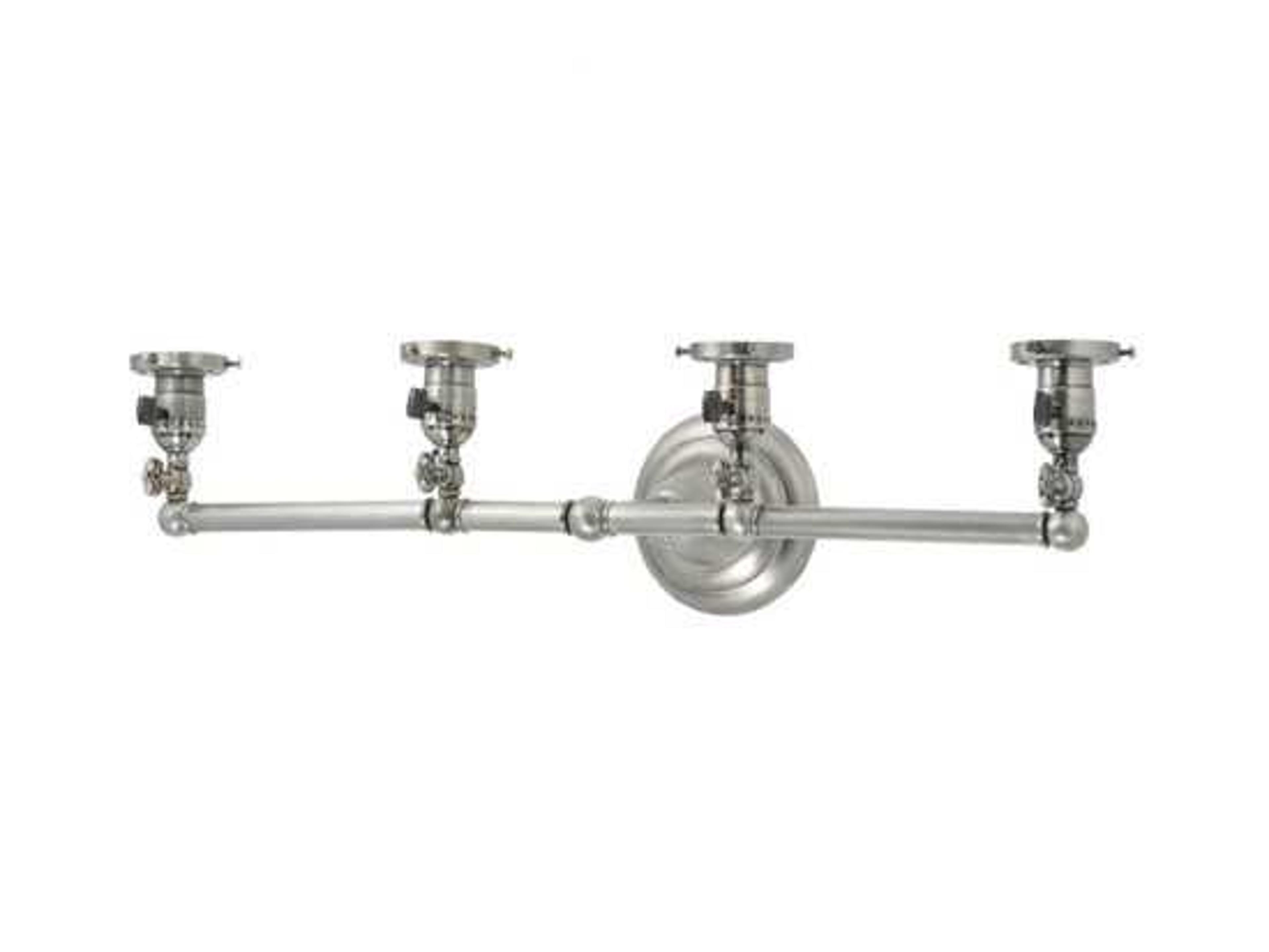 Victorian 4-Light Nickel Wall Sconce