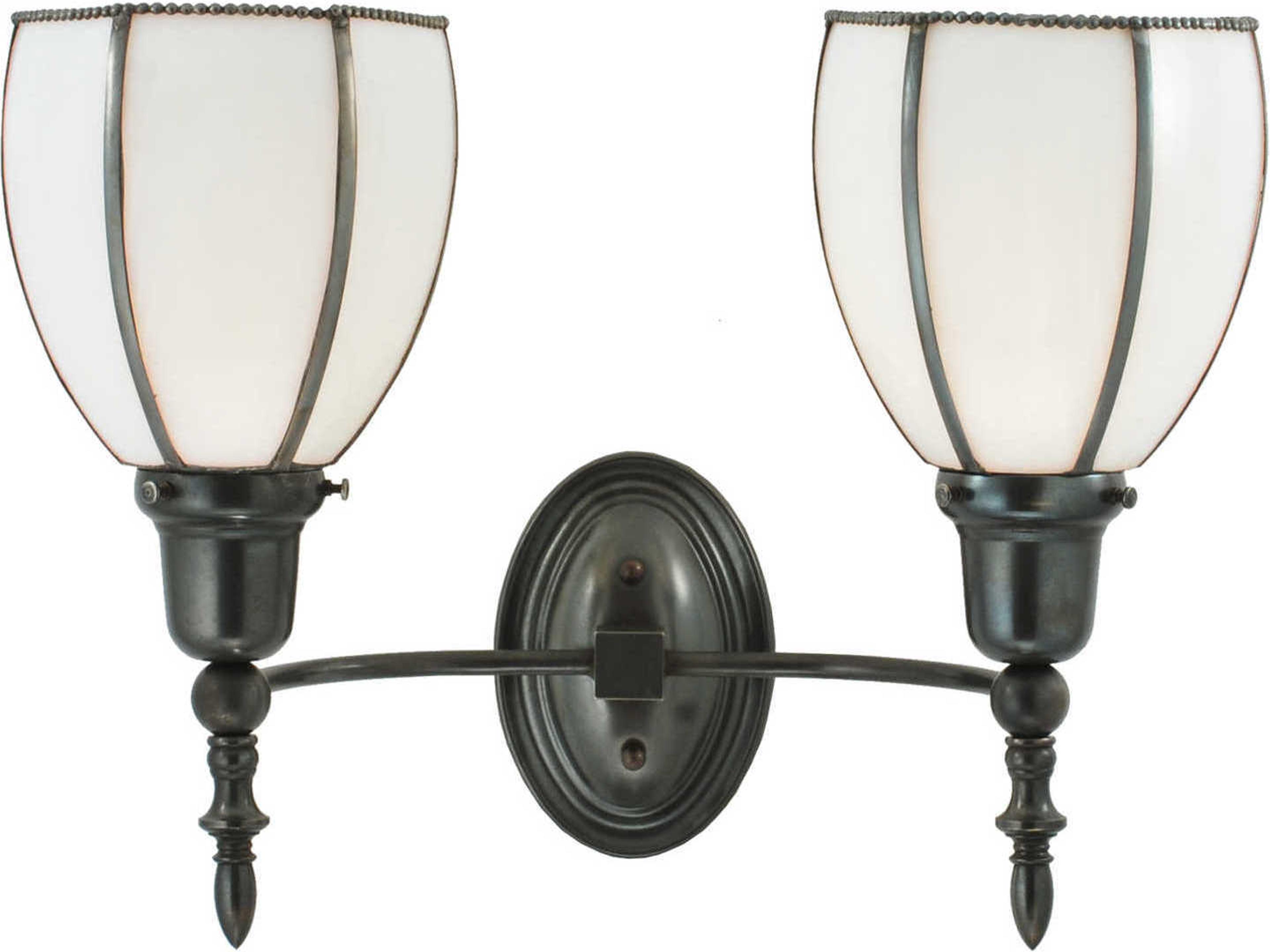 Meyda Victorian 2-Light Bronze Wall Sconce