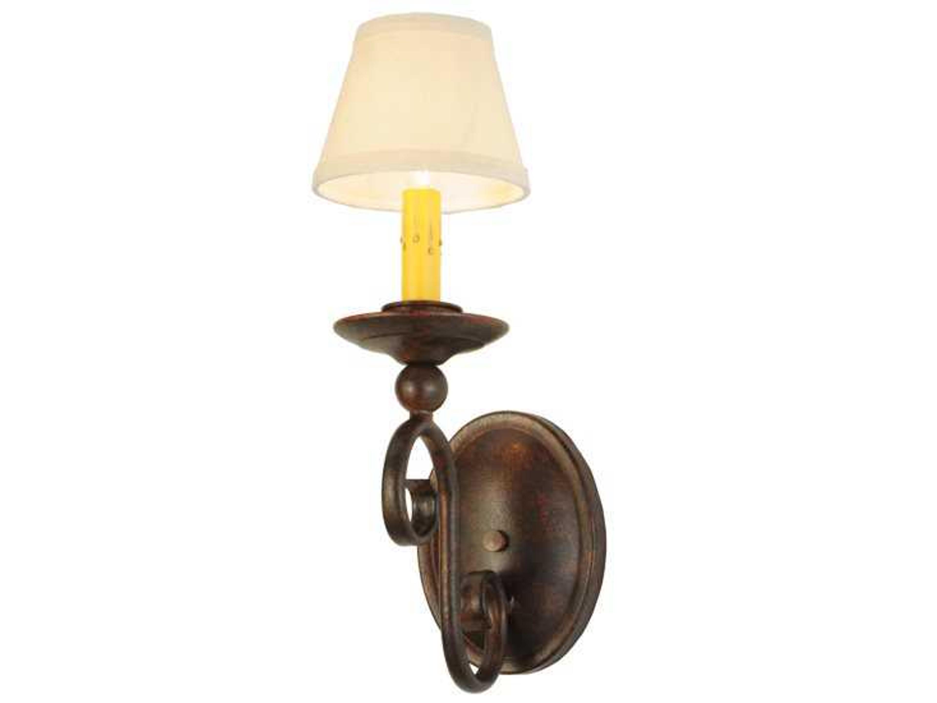 Wallis 1-Light Brown Glass Wall Sconce
