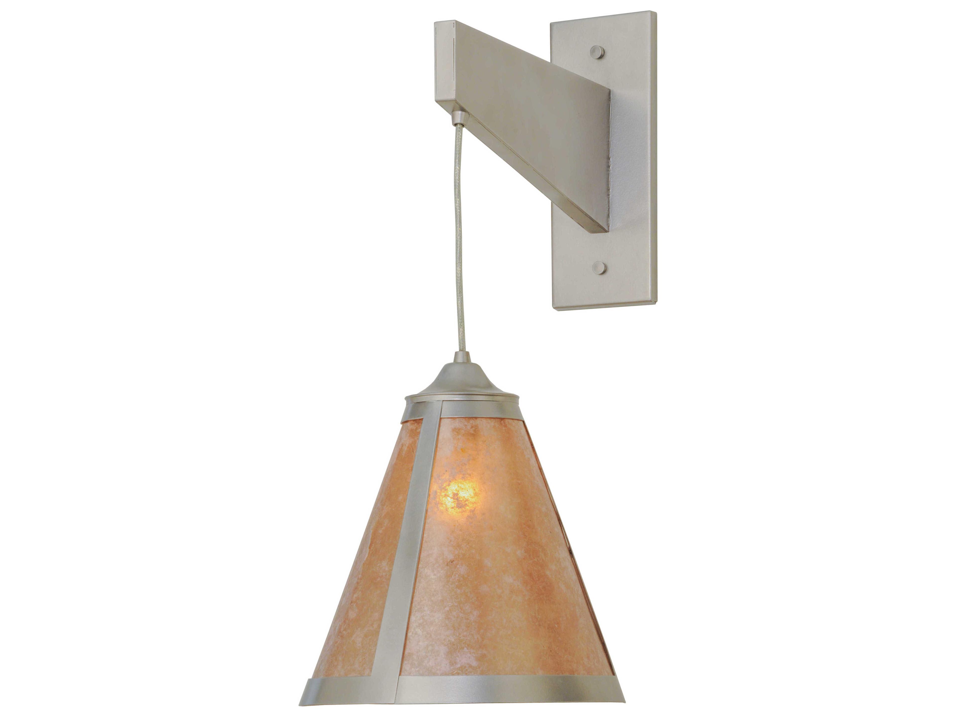 1-Light Nickel Wall Sconce