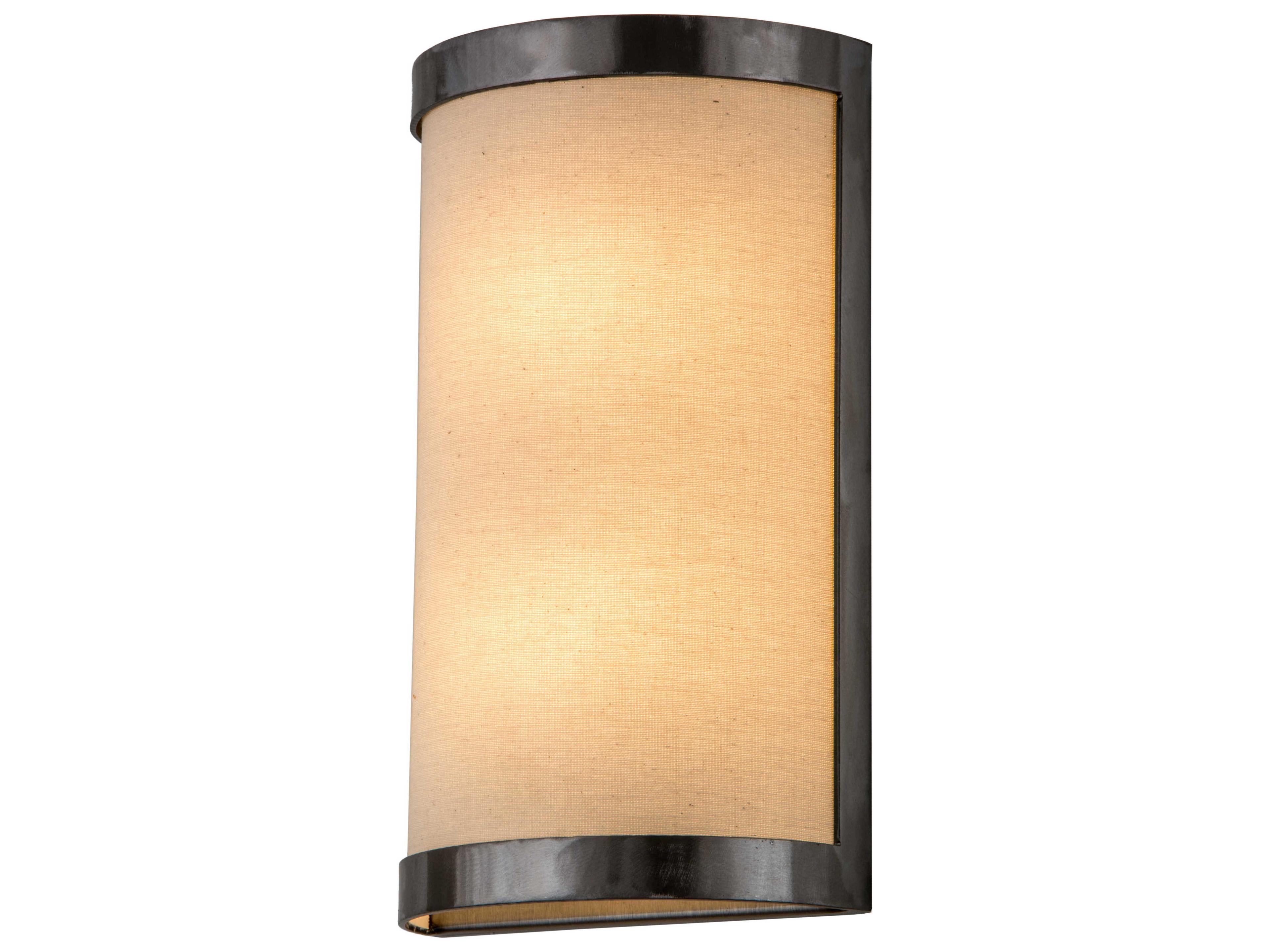 2-Light Silver Glass Wall Sconce
