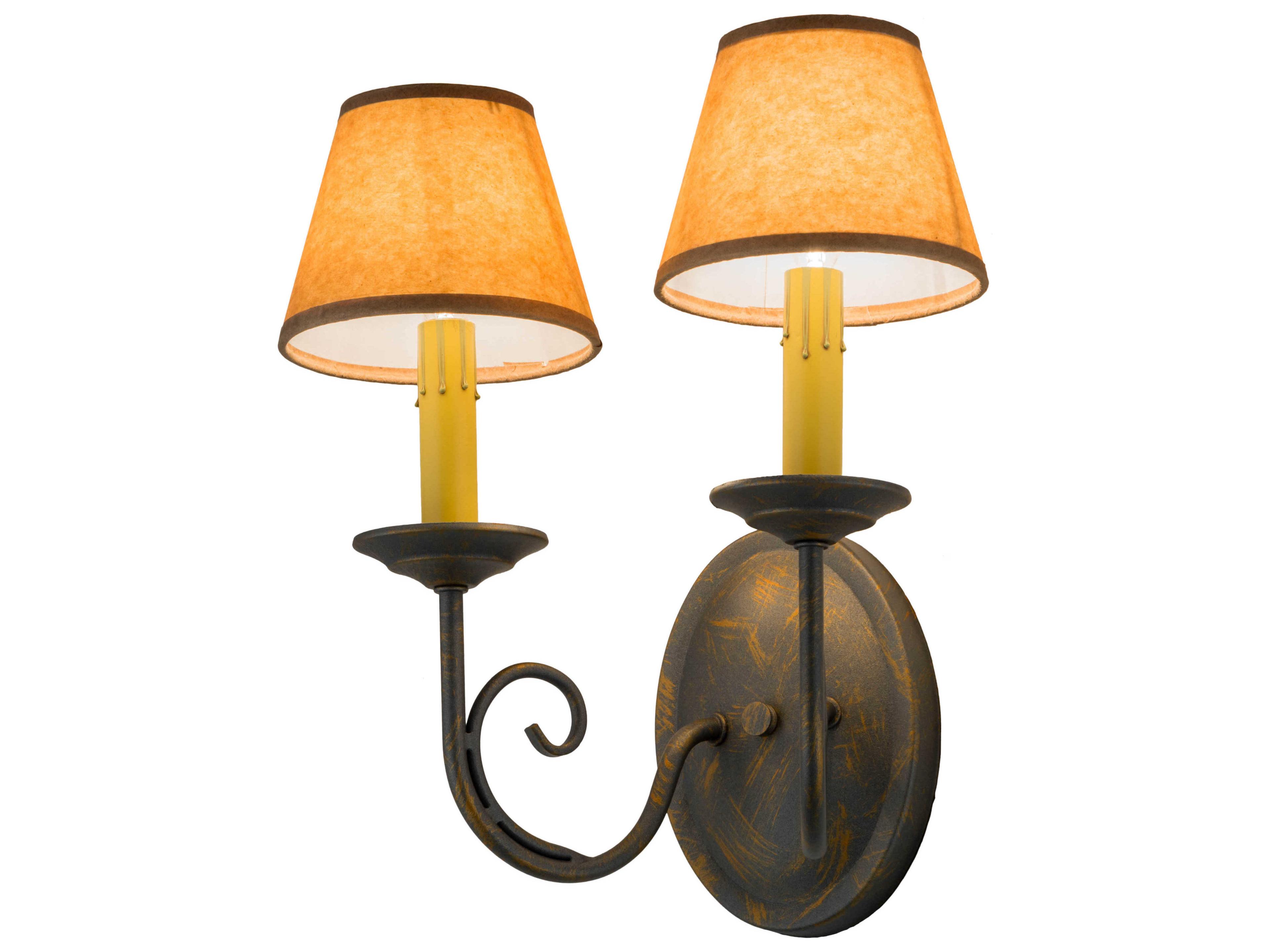 Jenna 2-Light Bronze Wall Sconce