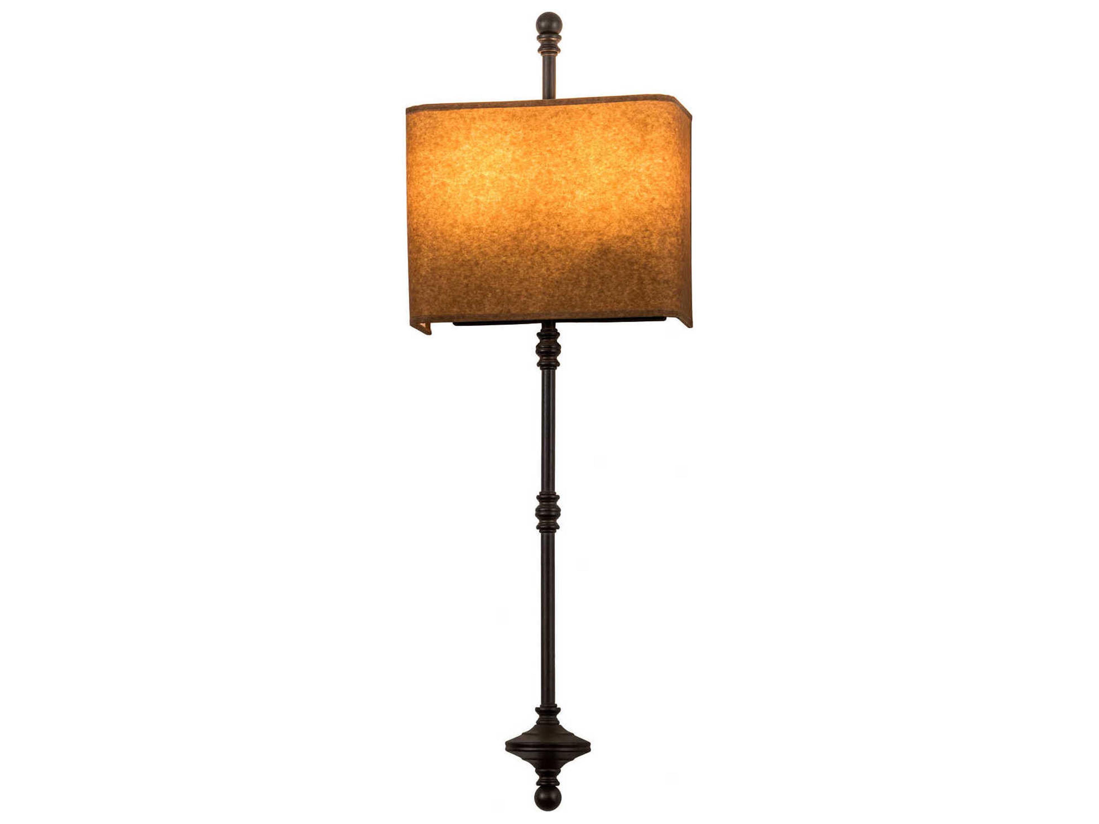 2-Light Brown Wall Sconce