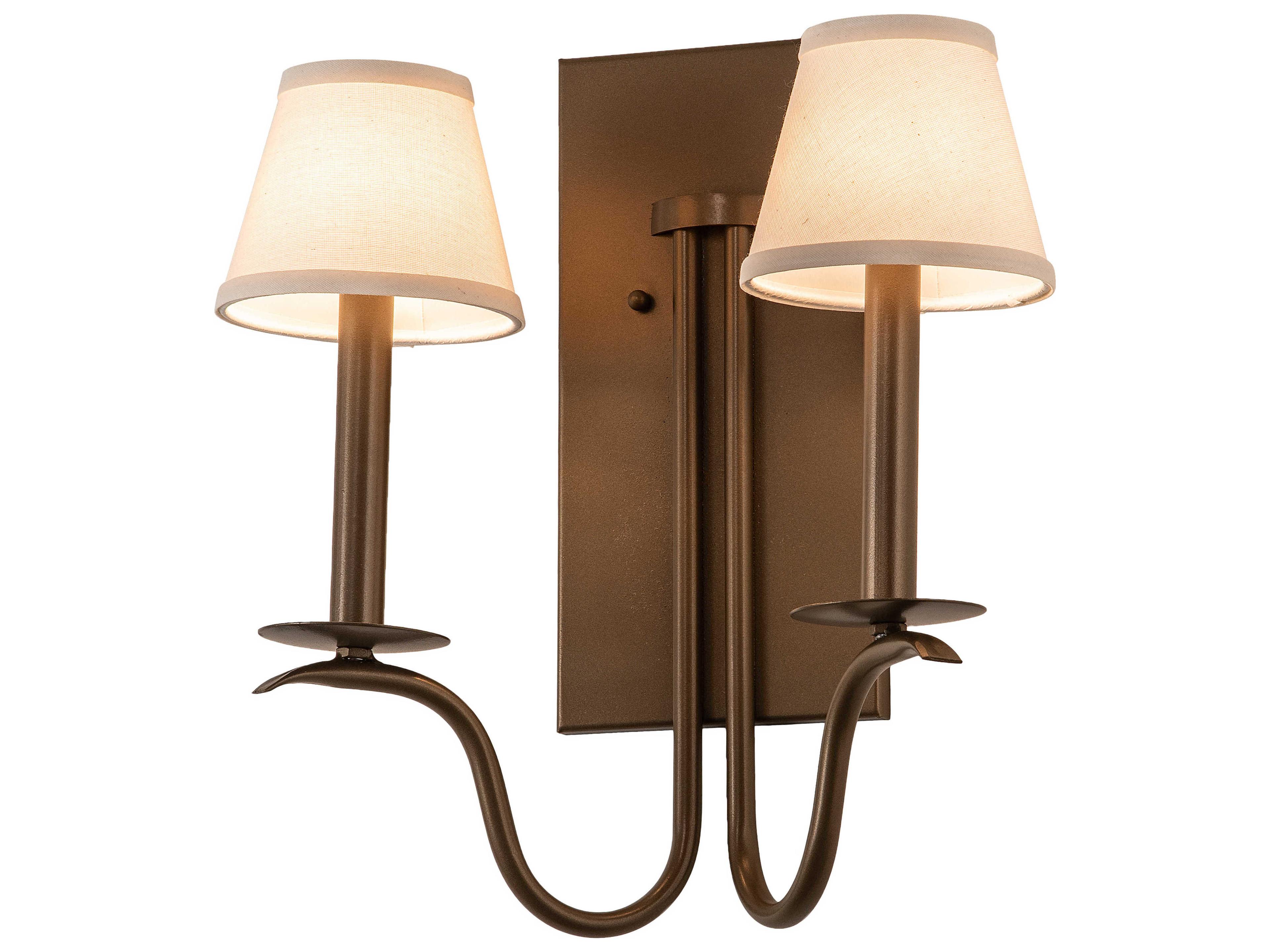 Octavia 2-Light Brown Wall Sconce