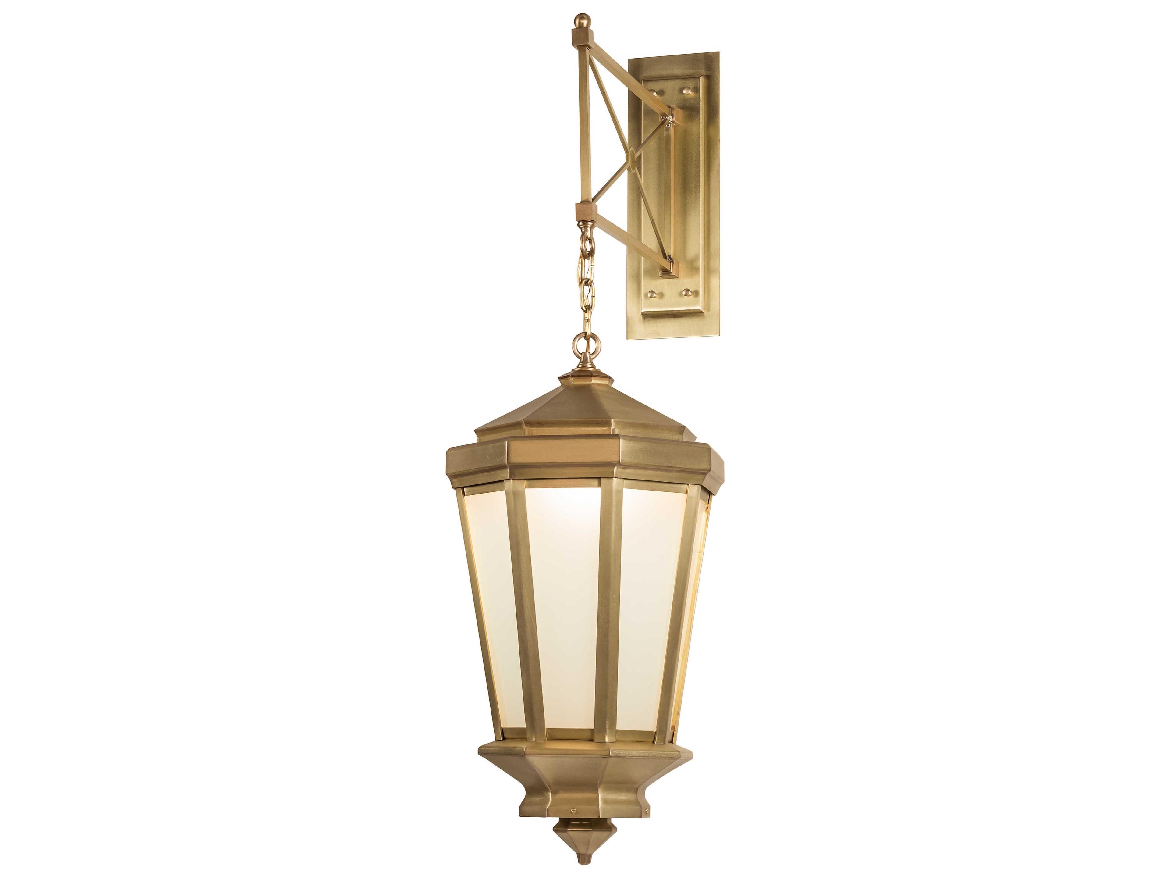 Wesleyan 1 - Light Glass Outdoor Wall Light