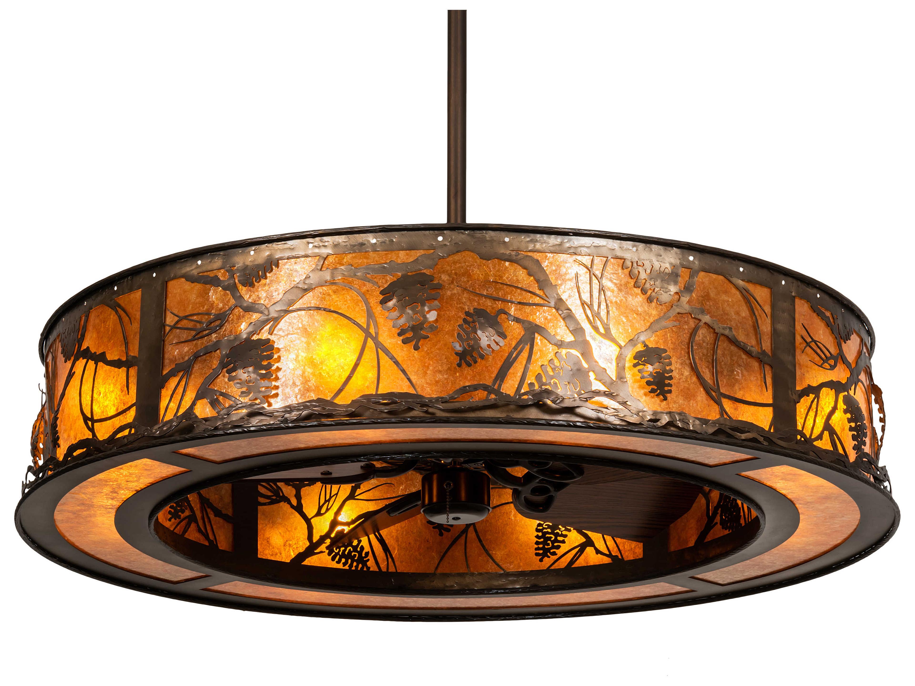 Whispering Pines 8-Light 45" Ceiling Fan