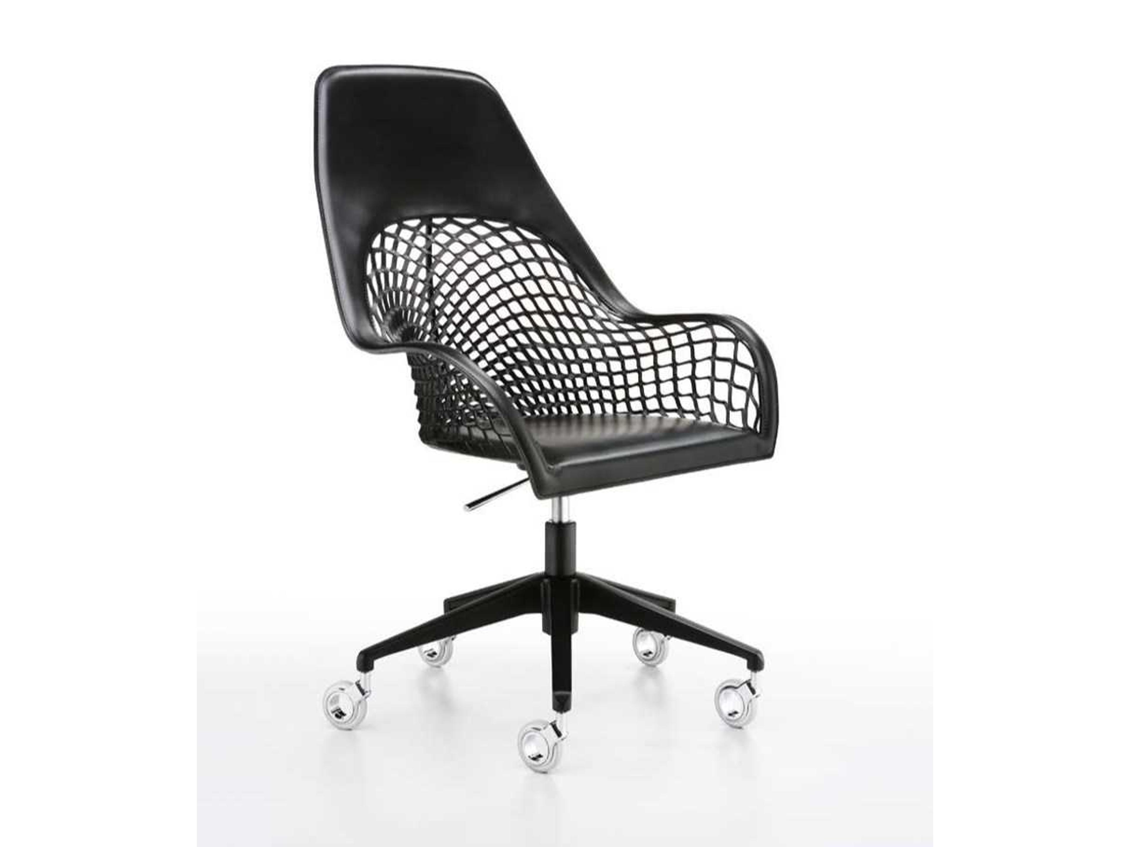 Guapa Leather Office Chair Adjustable Swivel