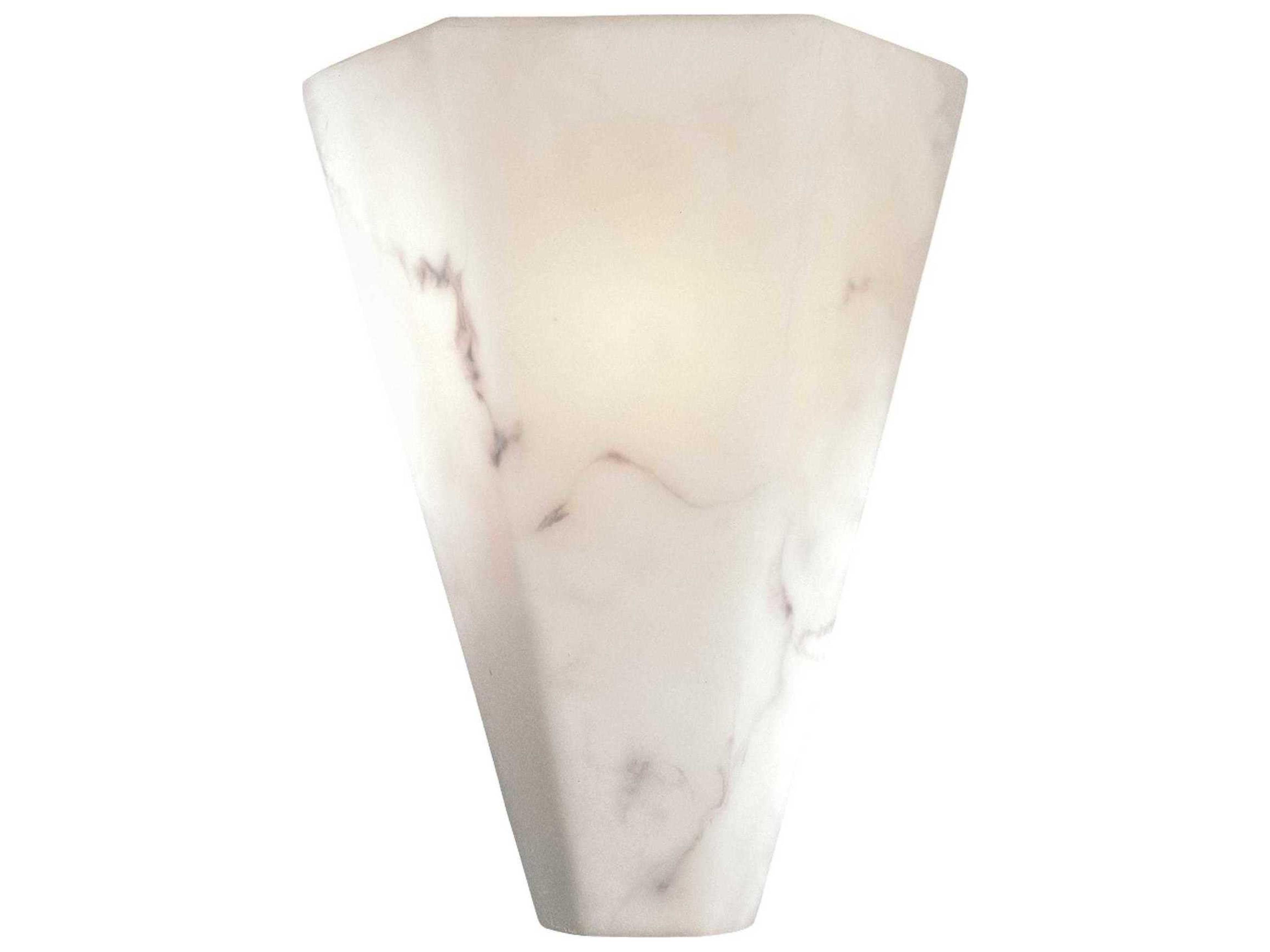 Accent 1-Light Alabaster Dust White Glass Wall Sconce