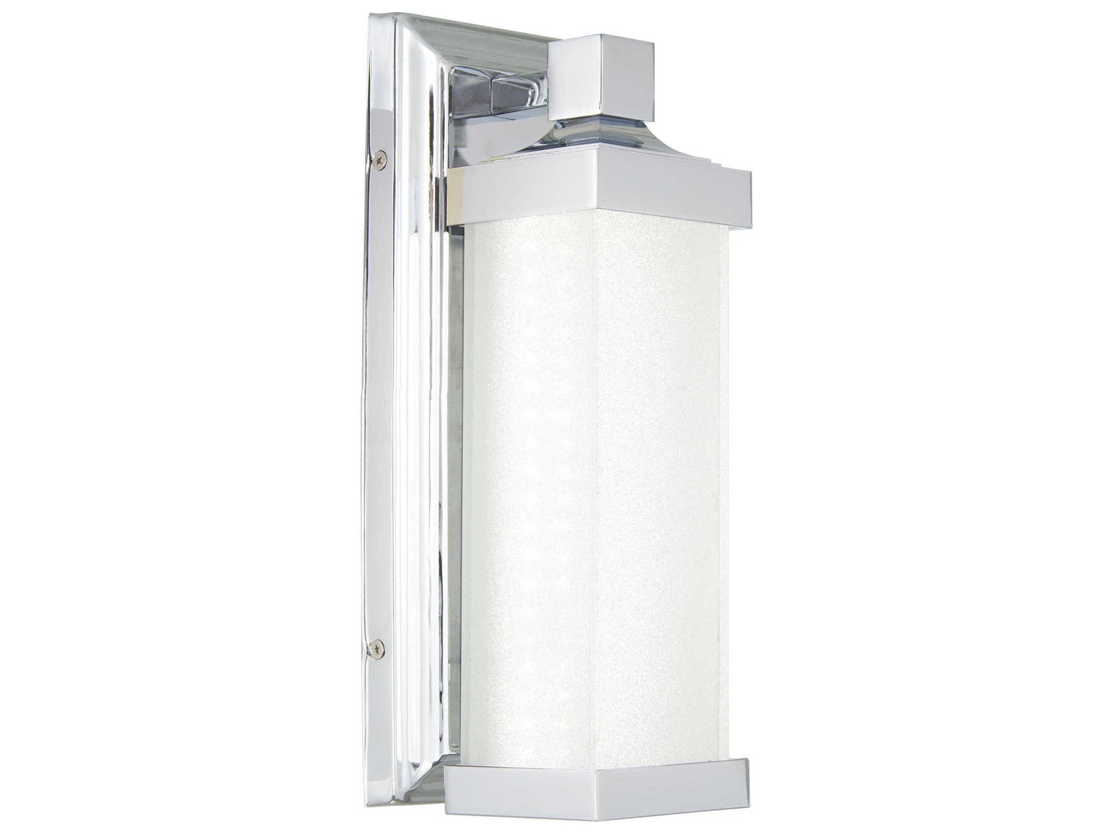 Accent 1-Light Chrome Glass LED Wall Sconce