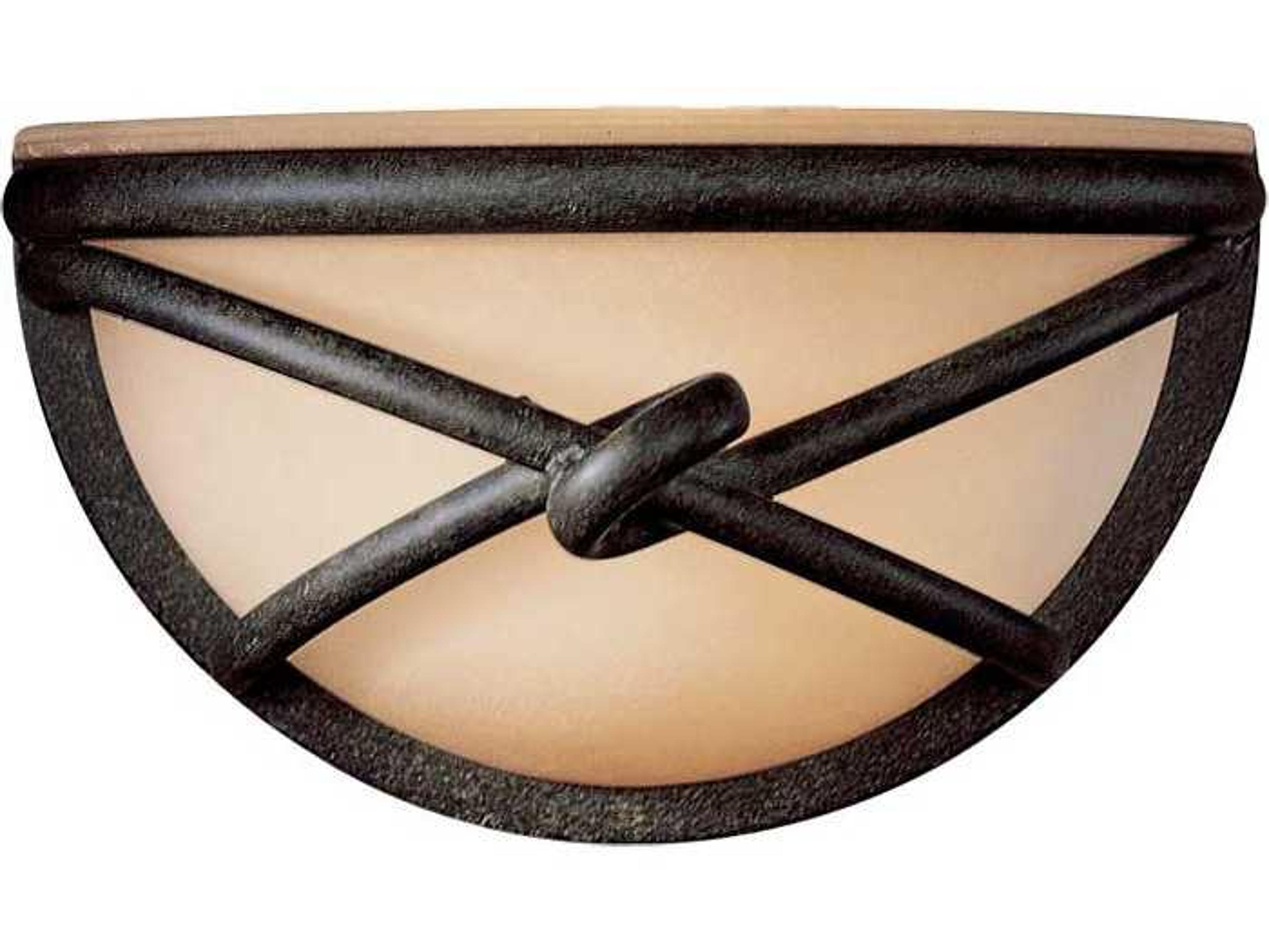 Aspen Ii 1-Light Bronze Glass Wall Sconce