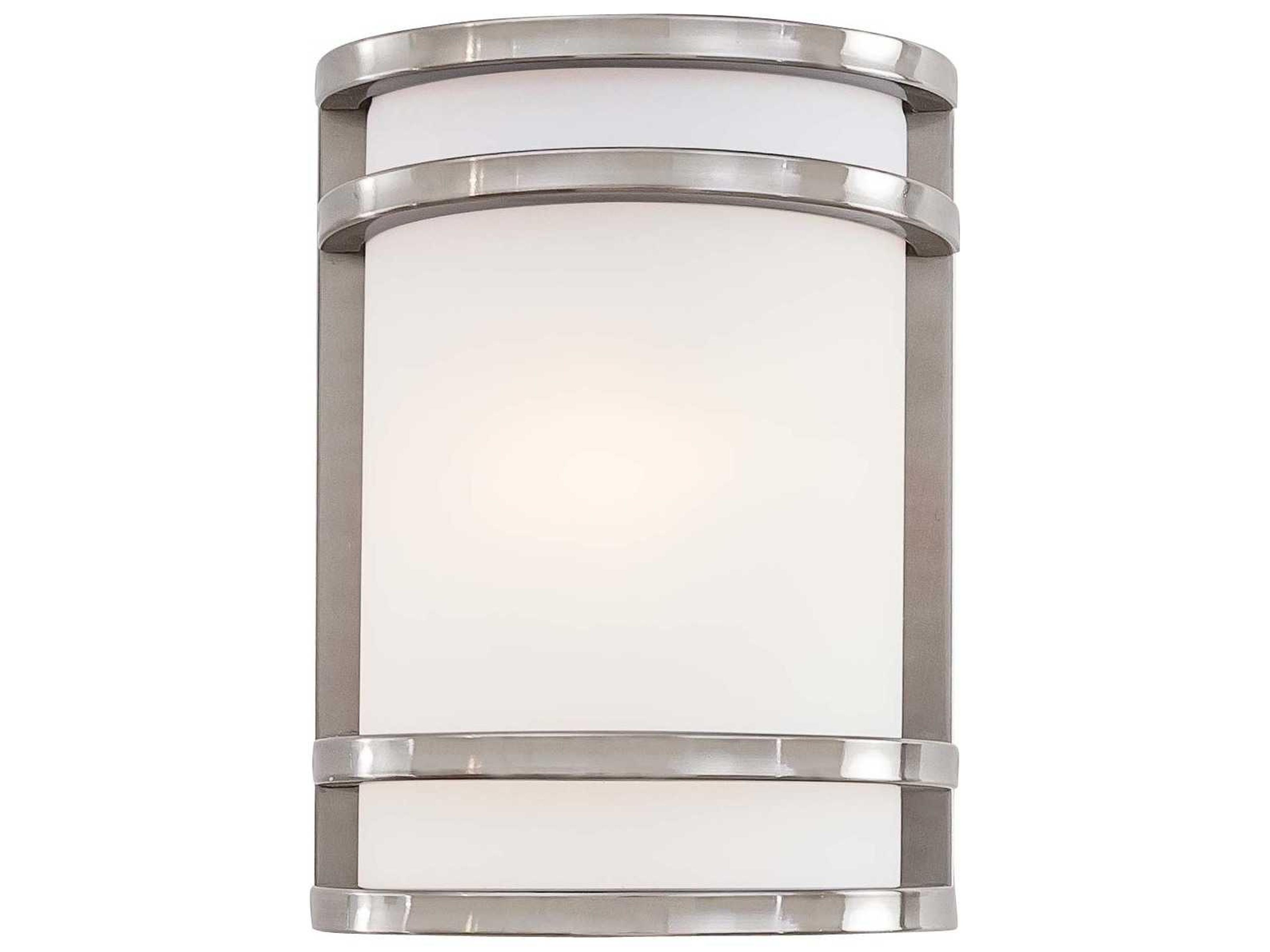 Bay View Outdoor Wall Light in Brushed Stainless Steel