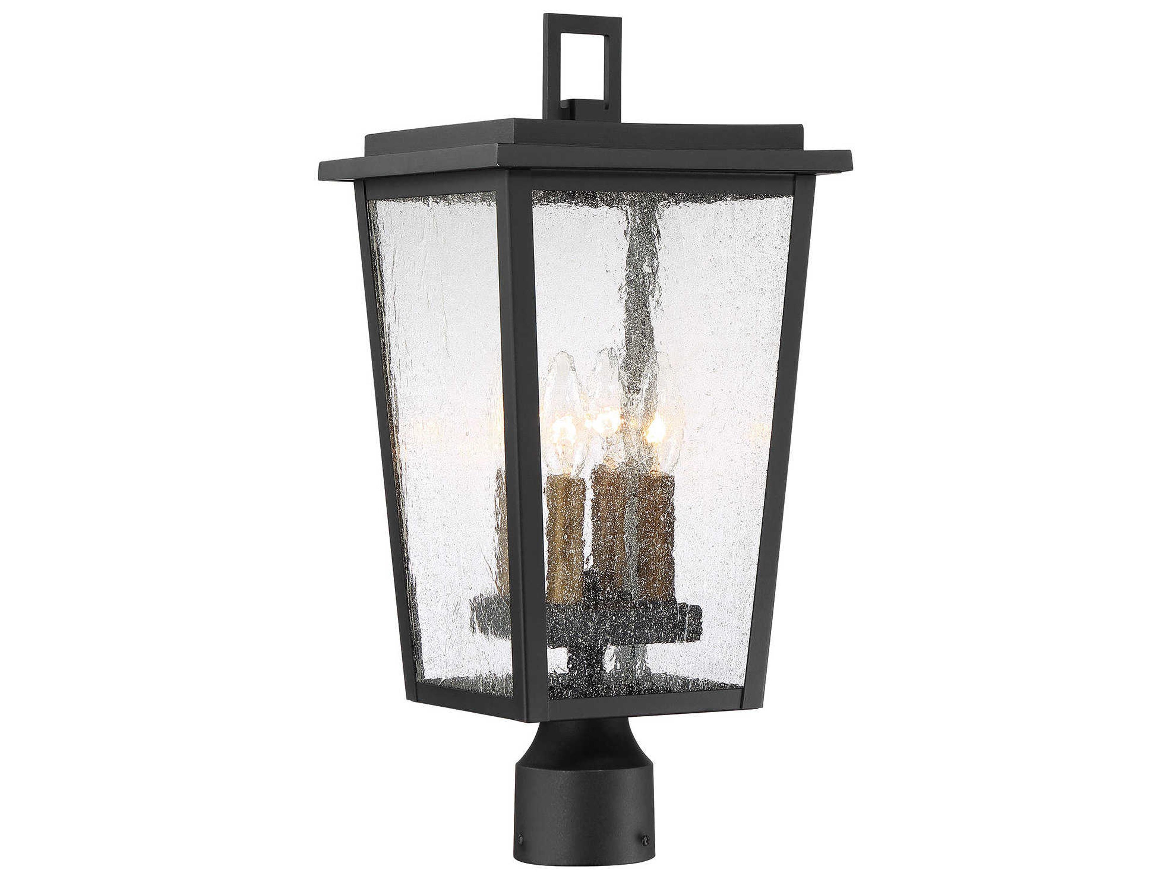 Cantebury 4 - Light Glass Outdoor Post Light