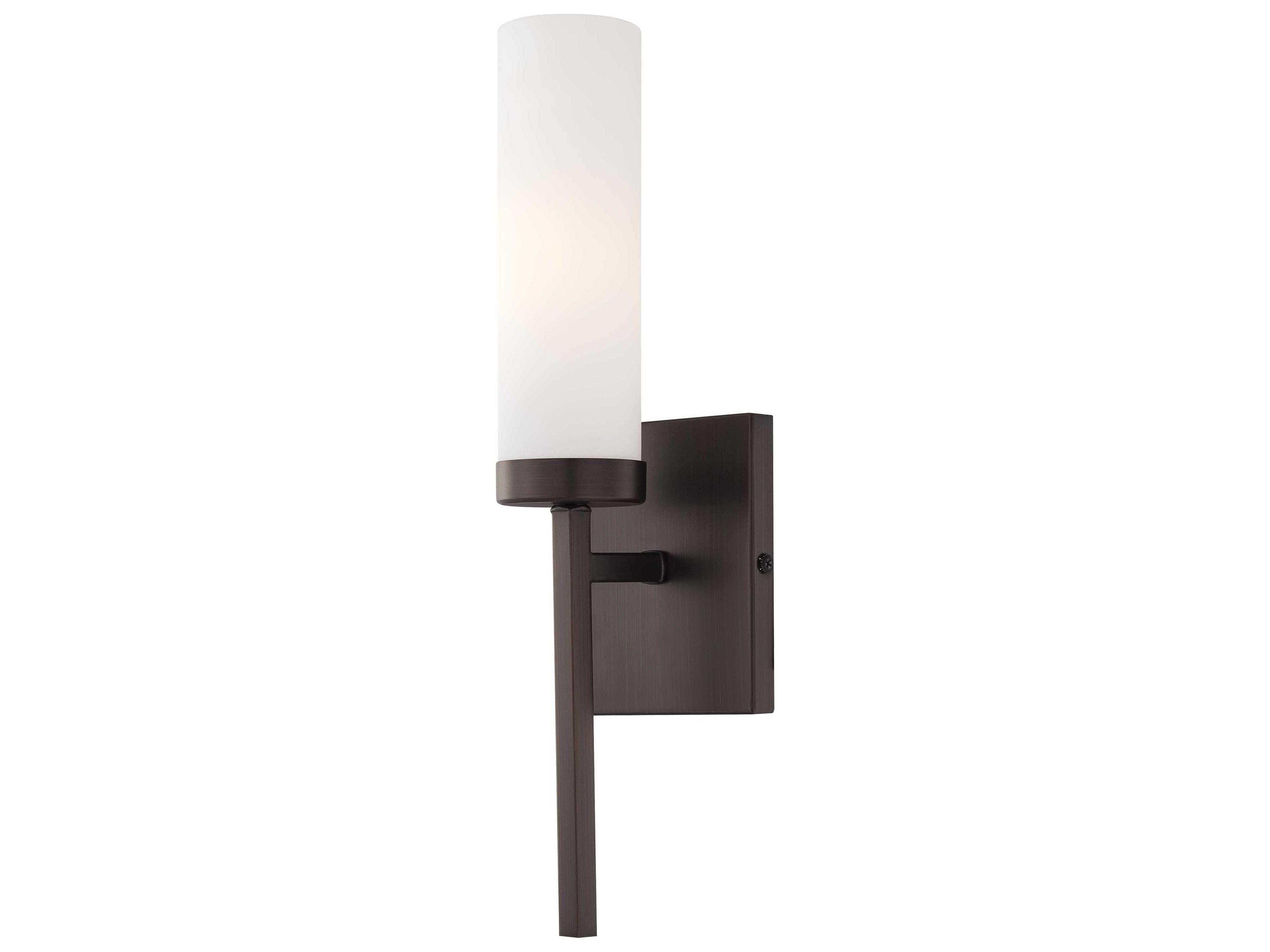 Compositions Copper Bronze Patina Glass Wall Sconce