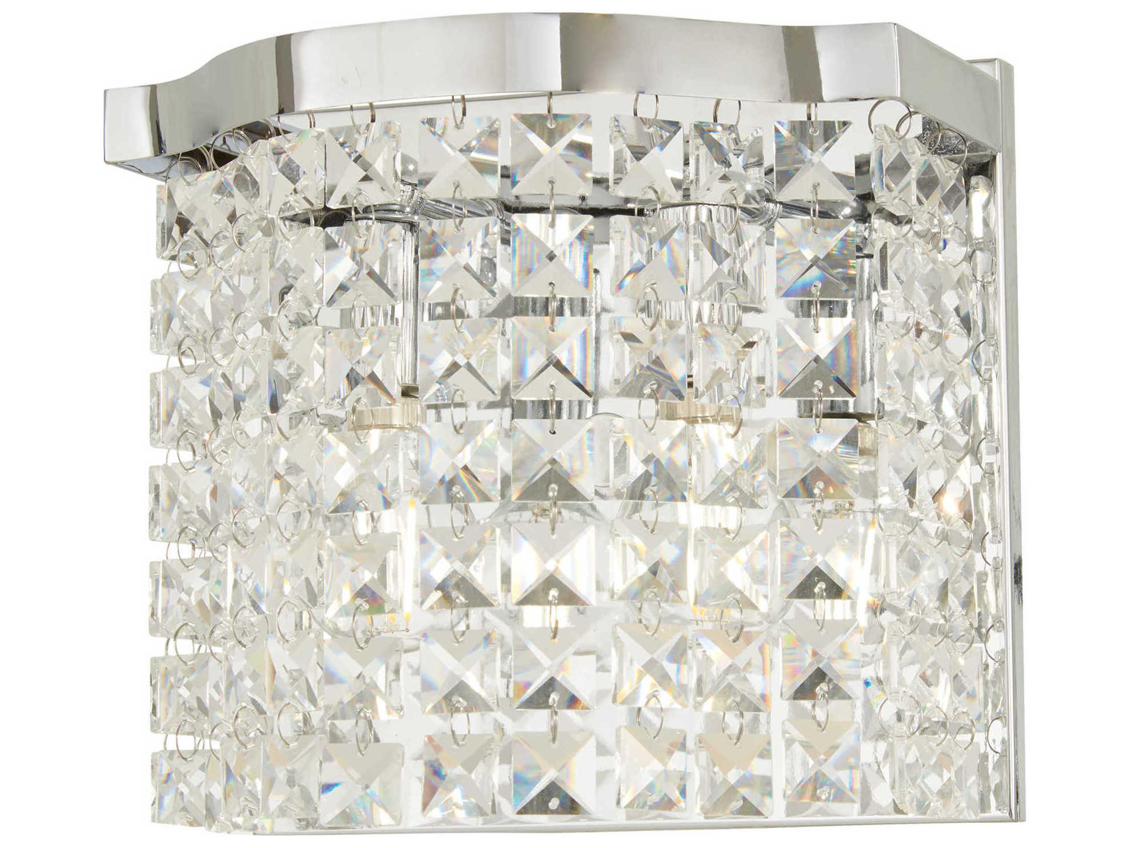 Concentus 2-Light Chrome Crystal Vanity Light