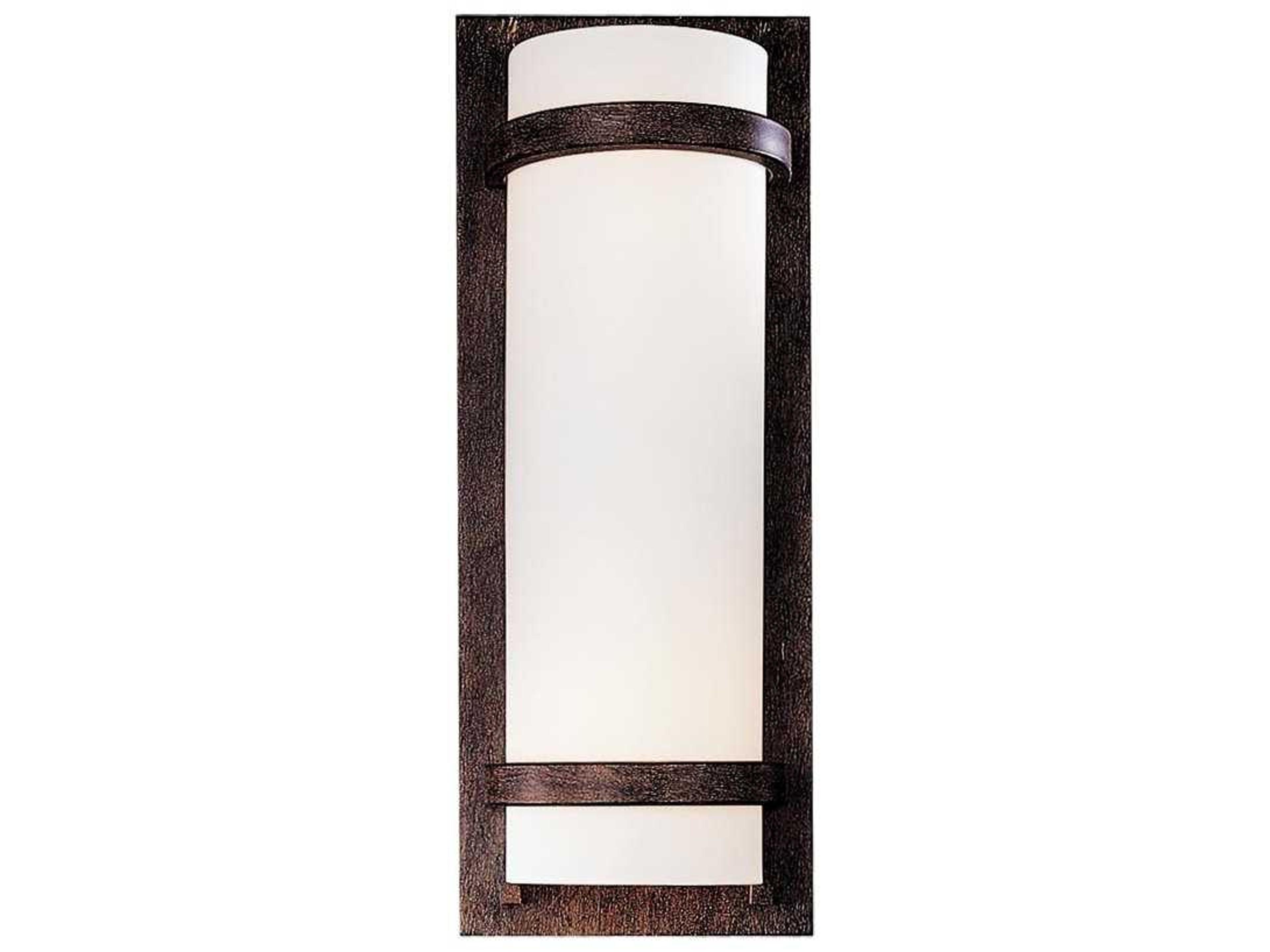 Fieldale Lodge Iron Oxide Brown Glass Wall Sconce