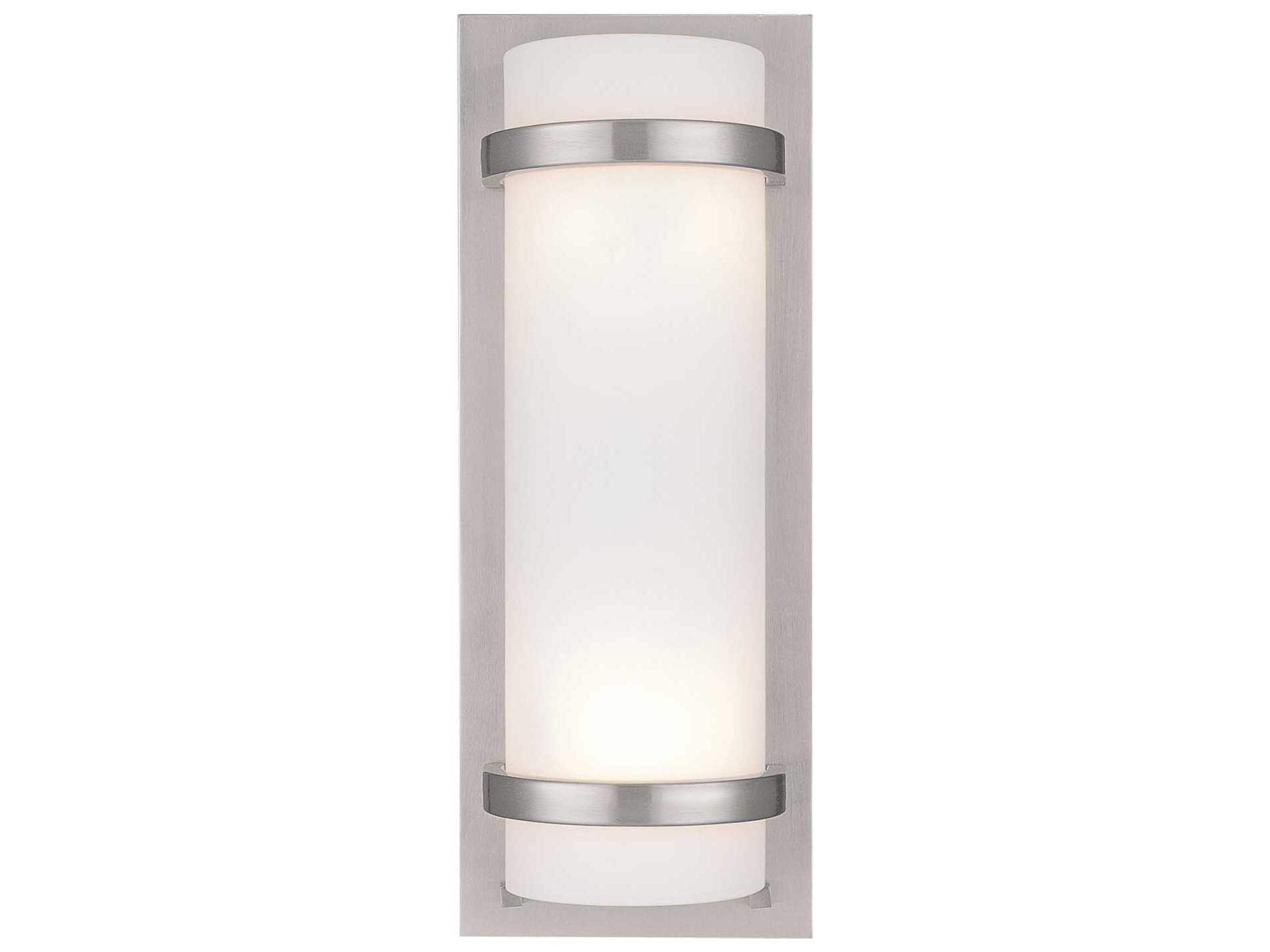 Fieldale Lodge 2-Light Brushed Nickel Glass Wall Sconce