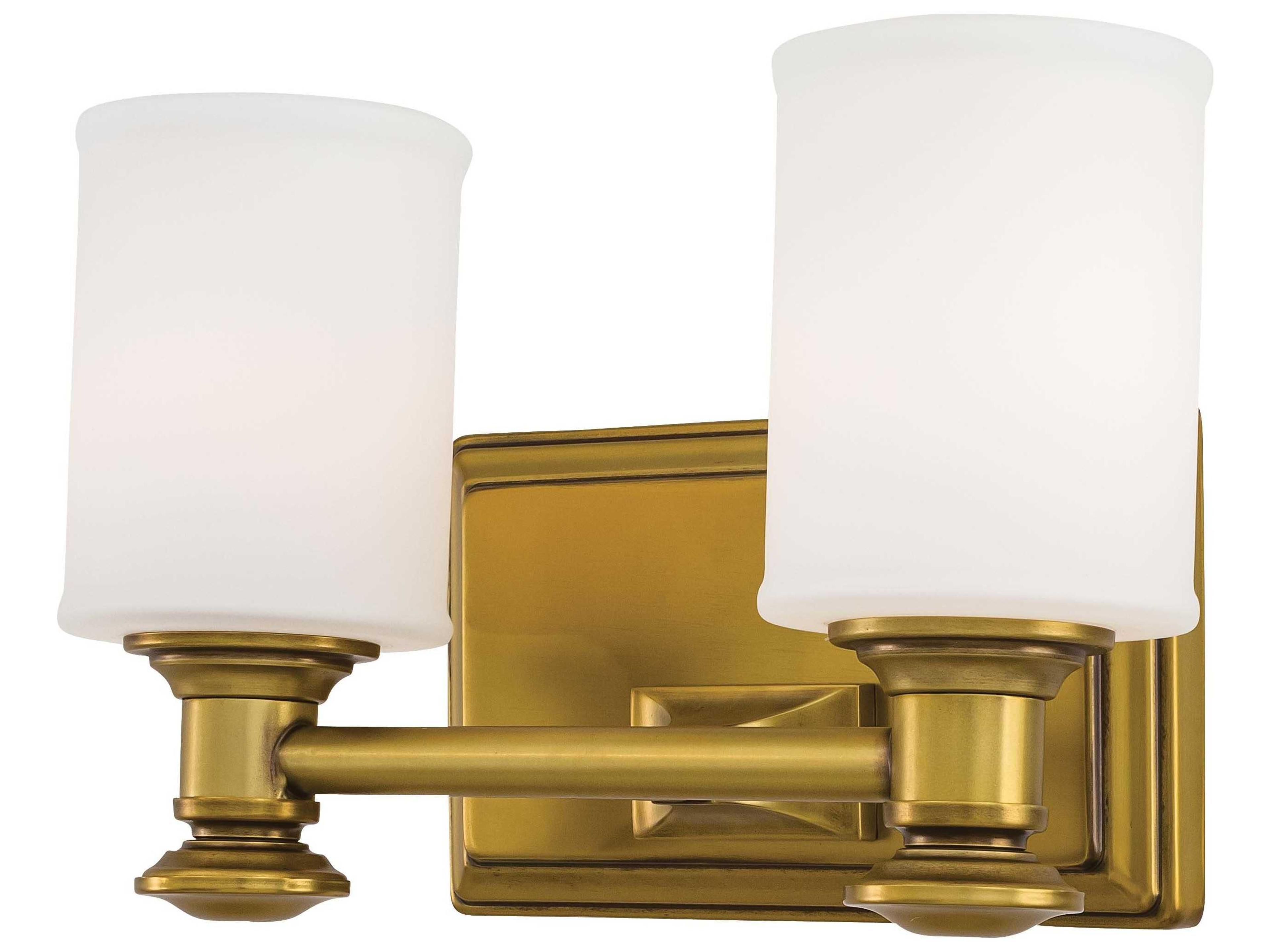 Harbour Point Liberty Gold Glass LED Vanity Light