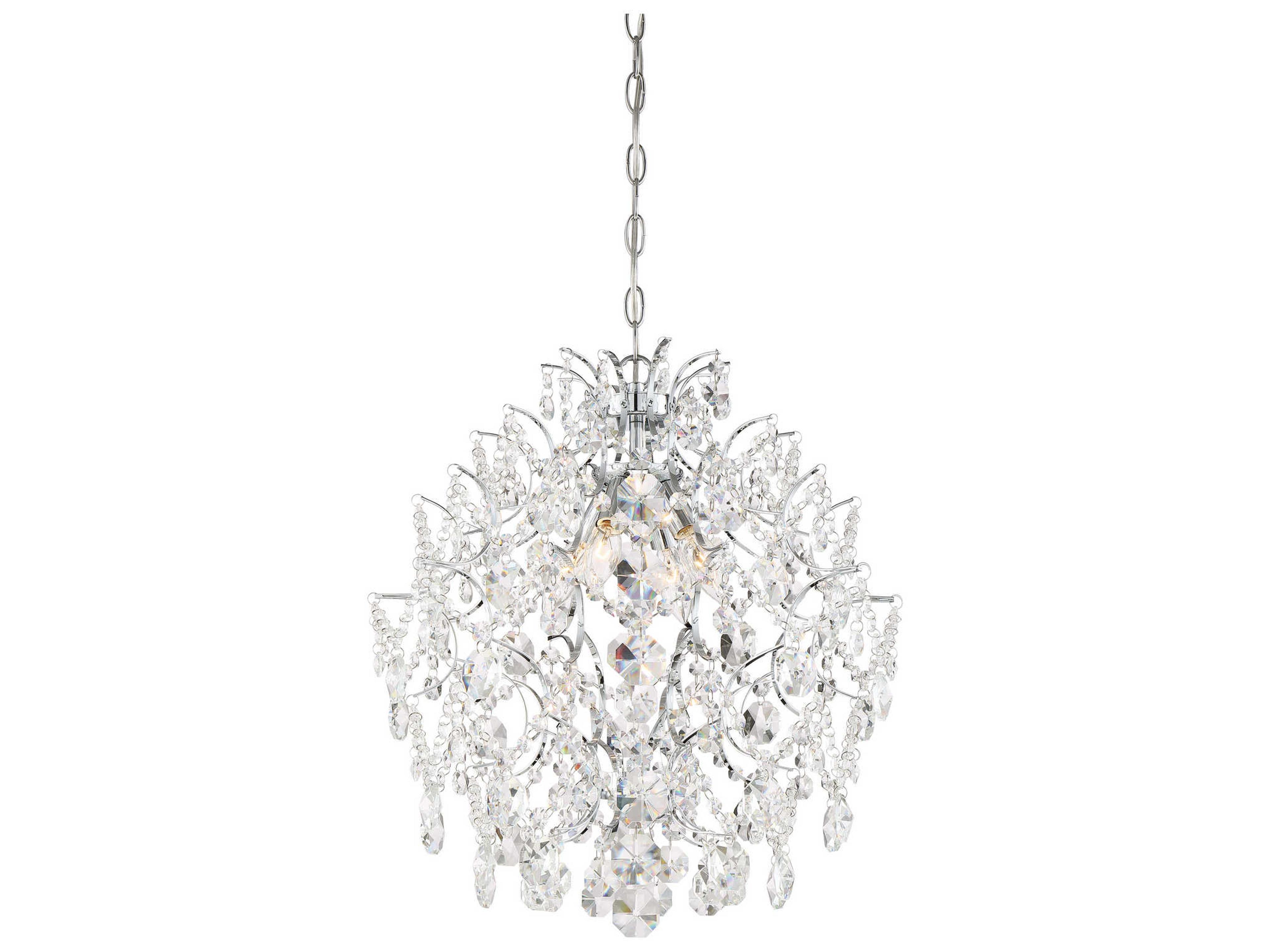 Isabellas Crown 4 Light Mini Chandelier Chrome Crystal