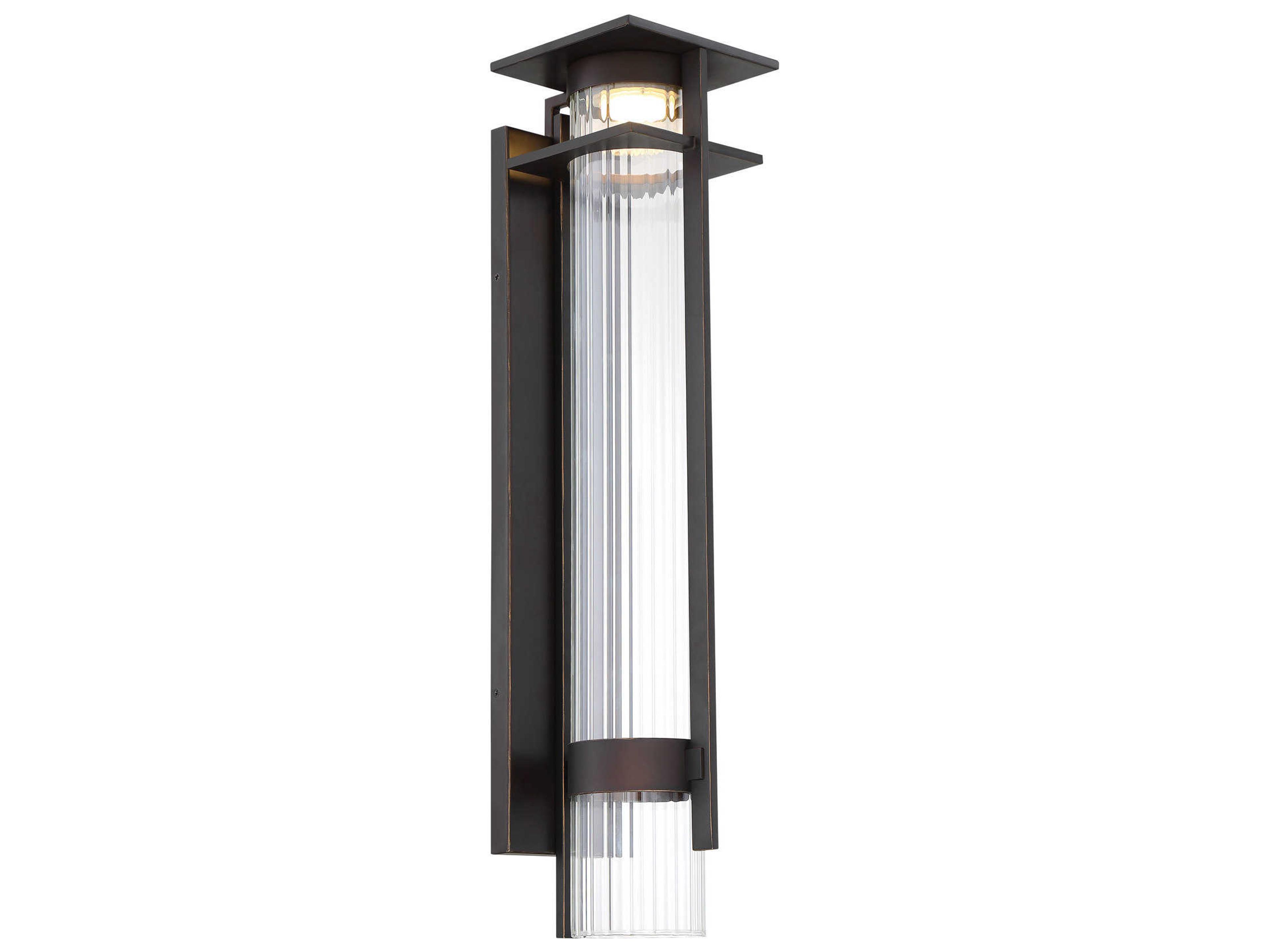 Kittner 1 - Light Glass LED Outdoor Wall Light