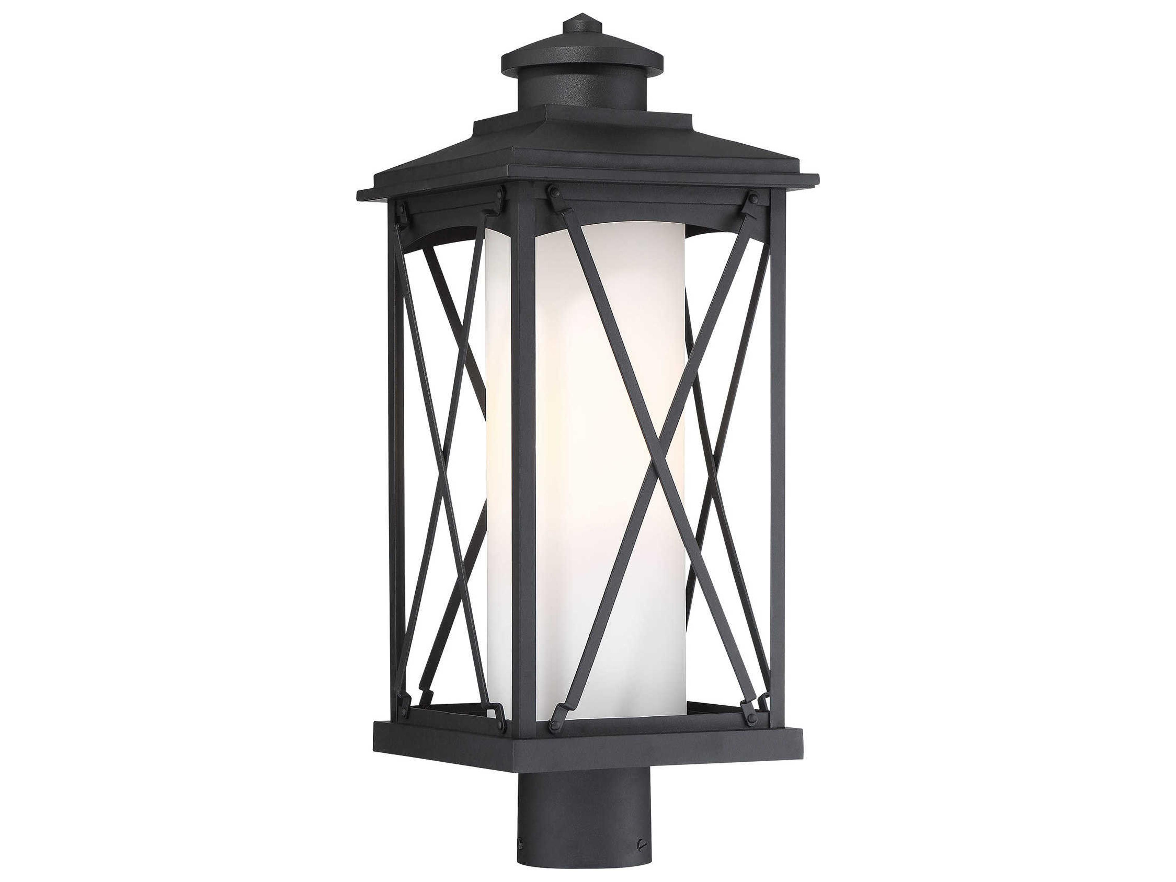 Minka Lavery Lansdale 1 - Light Glass Outdoor Post Light
